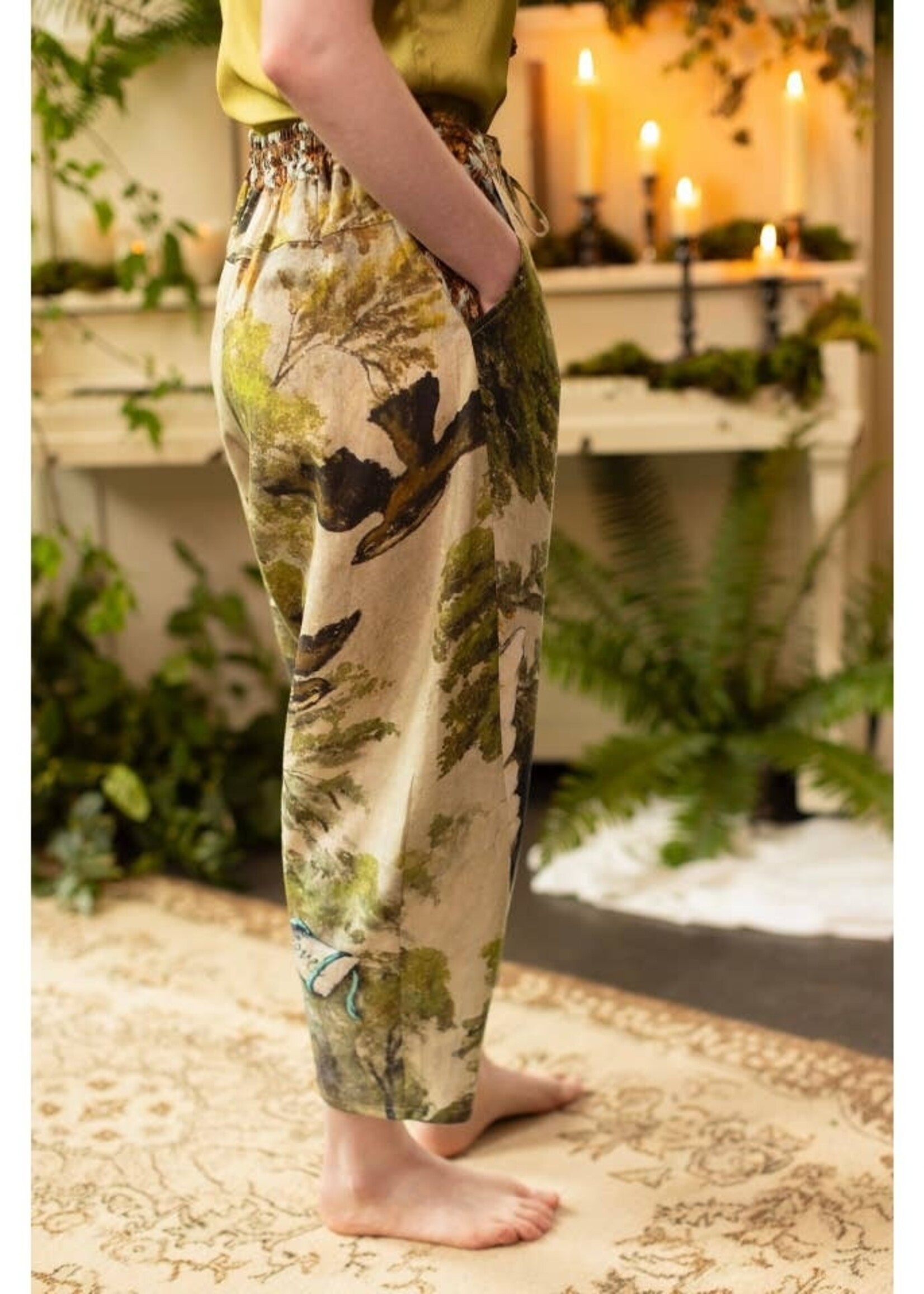 Market of Stars Theatre of Dreams Boho Linen Pants L/XL