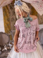 Magnolia Pearl Love Amor Tee Top 1944 Purple Boba One Size