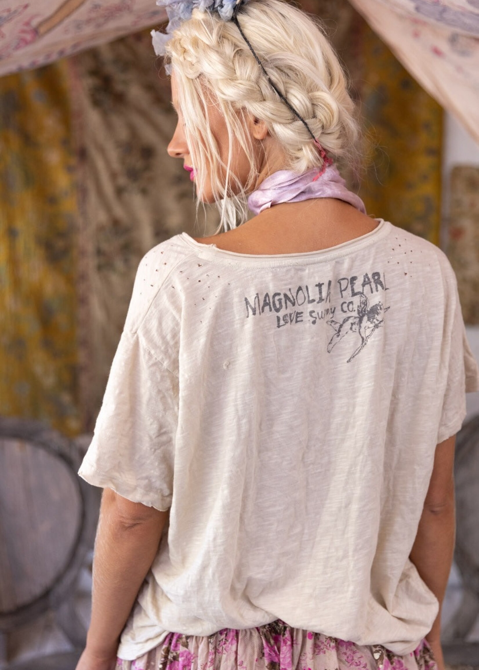 Magnolia Pearl Cocos Arrow Tee Top 2177 Petal One Size