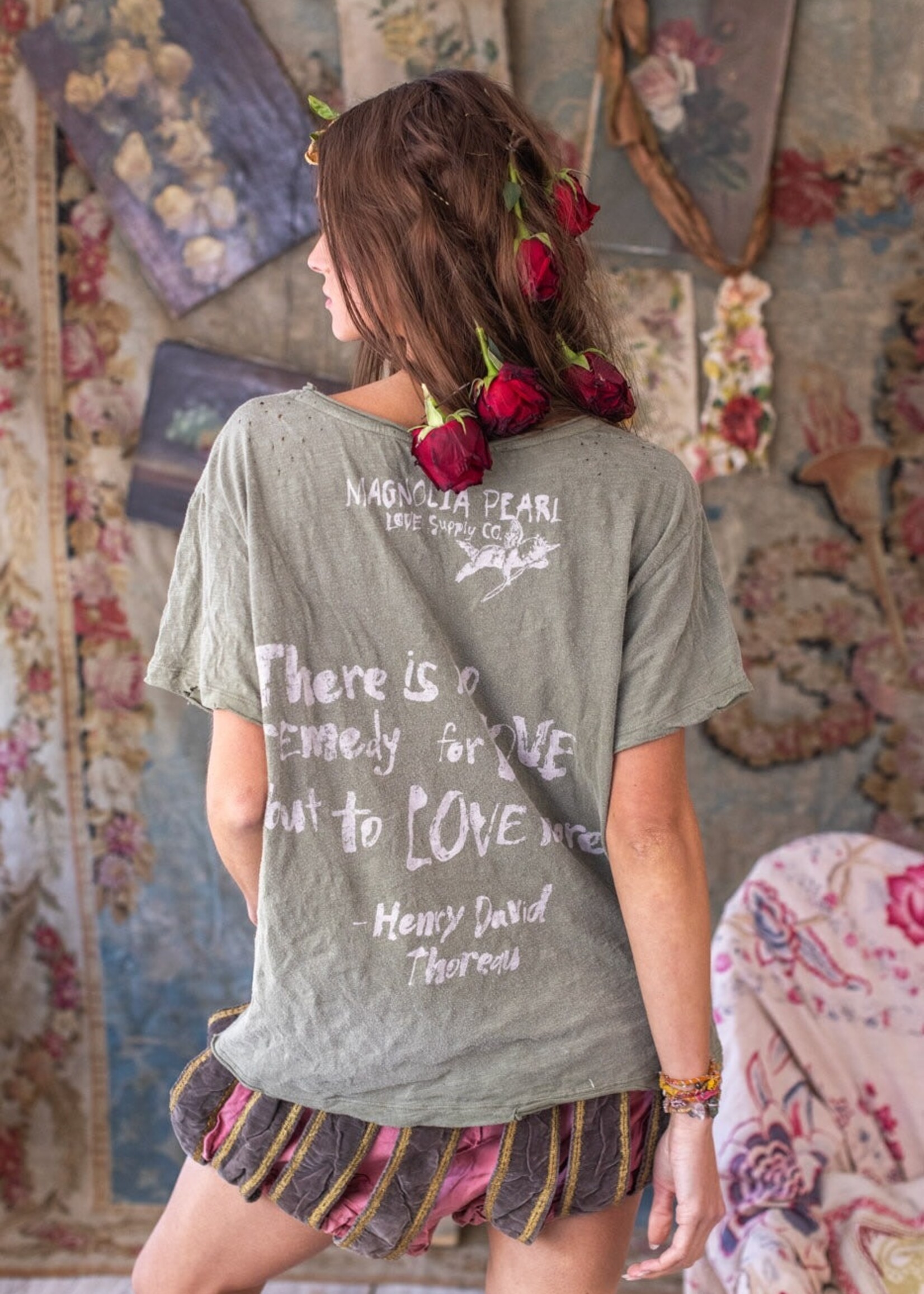Magnolia Pearl Malibu Cherub Tee Top 2196 Algae One Size