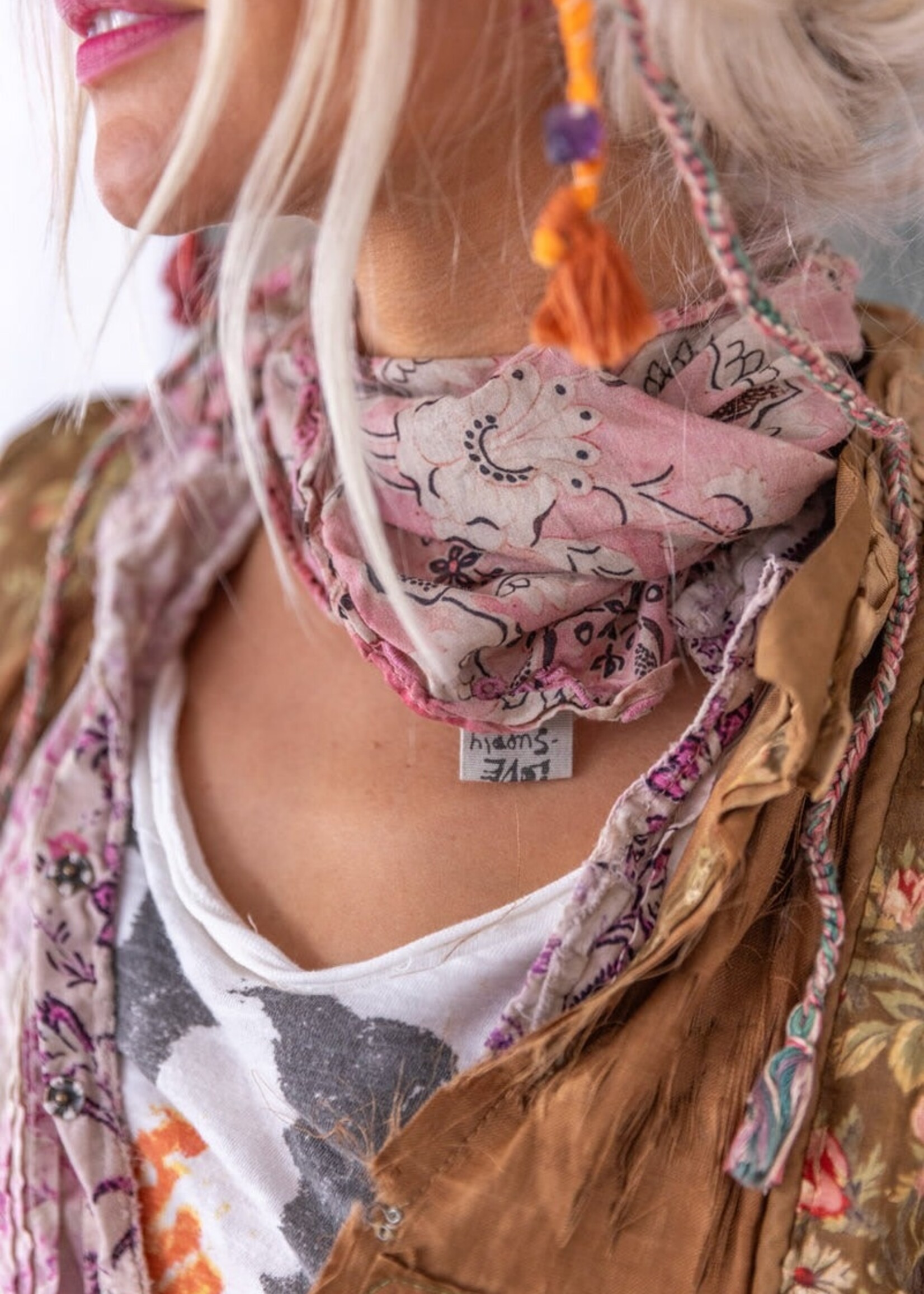 Magnolia Pearl Eyelet Theodora Handkerchief Scarf 210 Sweet Sixteen  OS