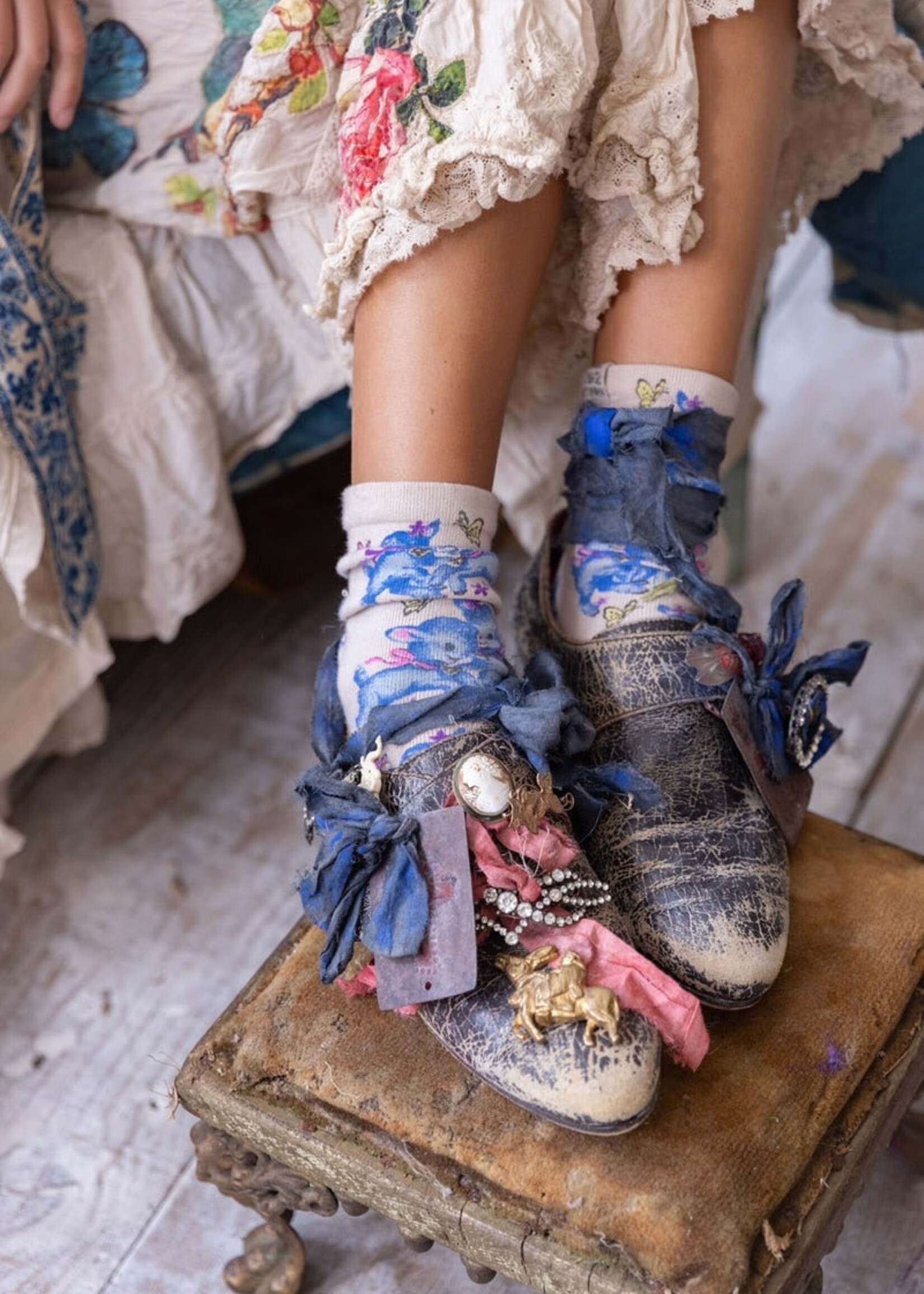 Magnolia Pearl MP Bah Bah Socks 120 Cutie Pie One Size