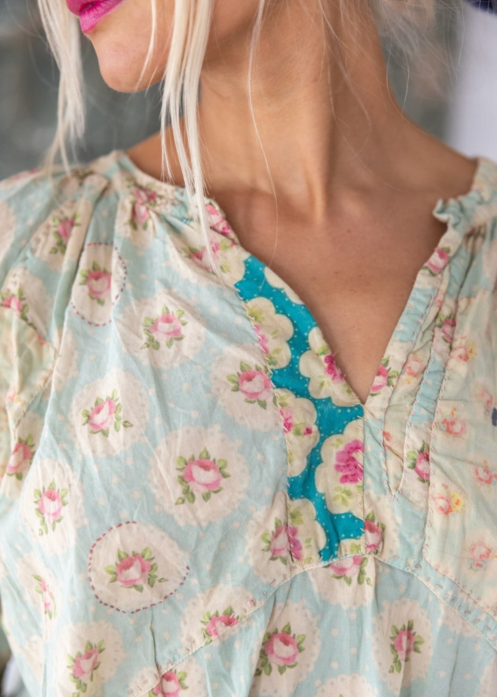 Magnolia Pearl New Release MP Applique Fayhe Dress 1290 Mon Cheri One Size