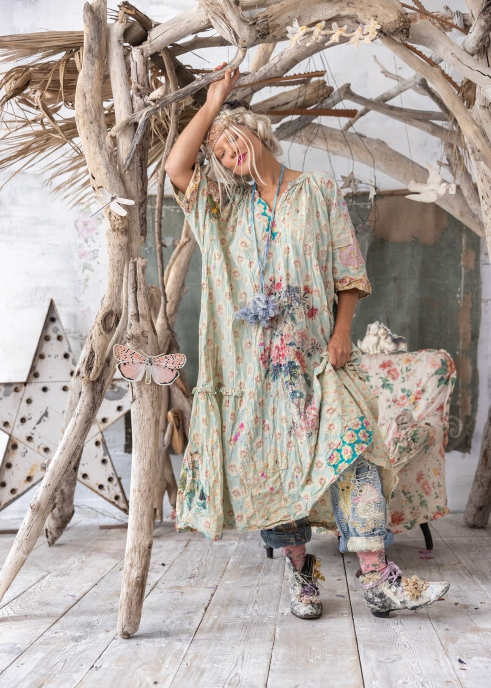 Magnolia Pearl New Release MP Applique Fayhe Dress 1290 Mon Cheri One Size