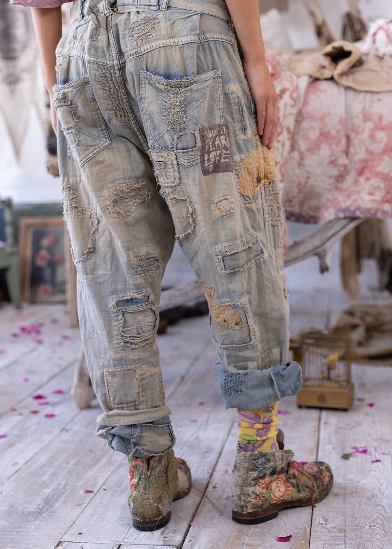 Magnolia Pearl MP Two Lambs Kalle Denims Pants 841 Faded Indigo One Size