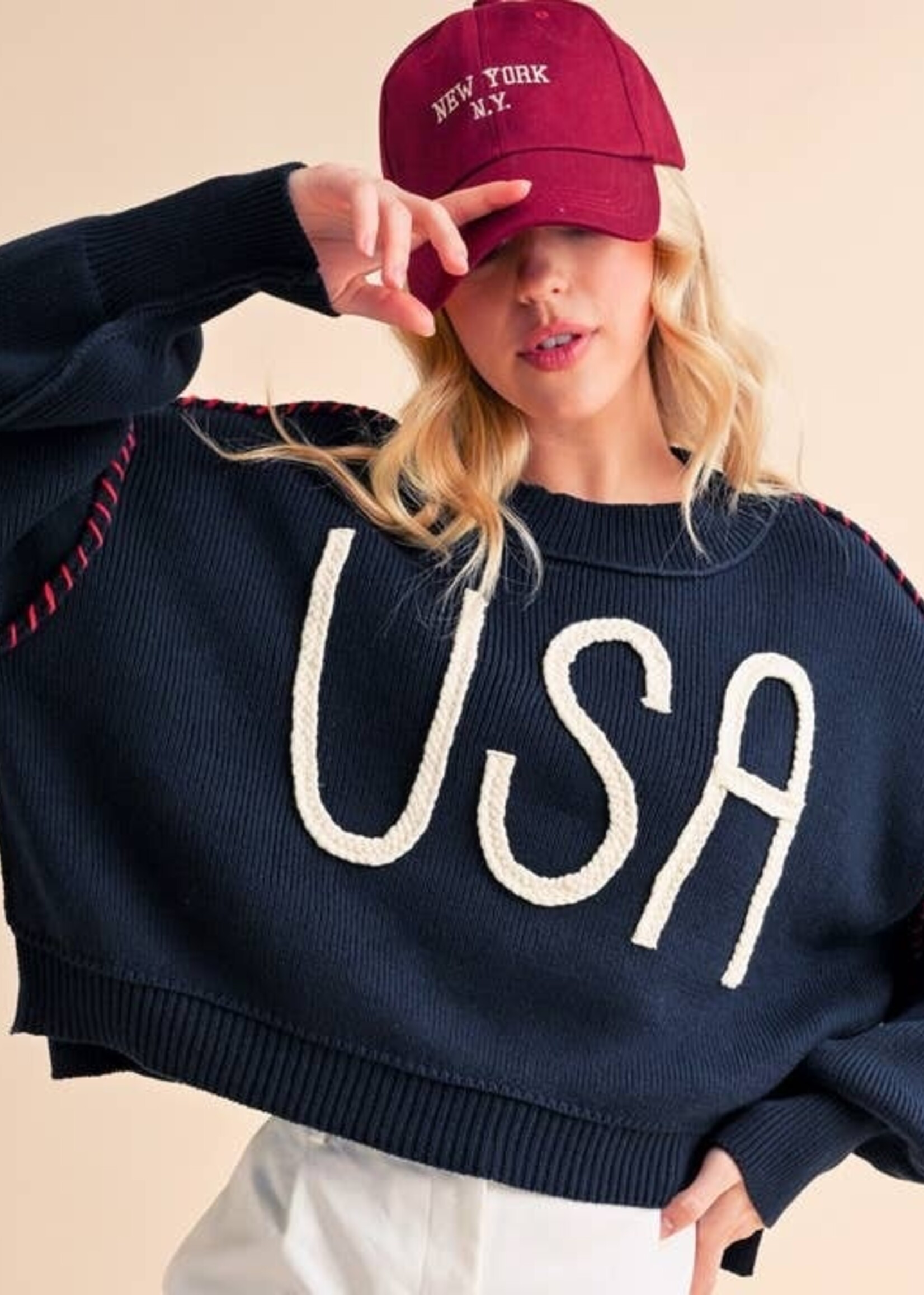 AEMI + Co USA Sweater