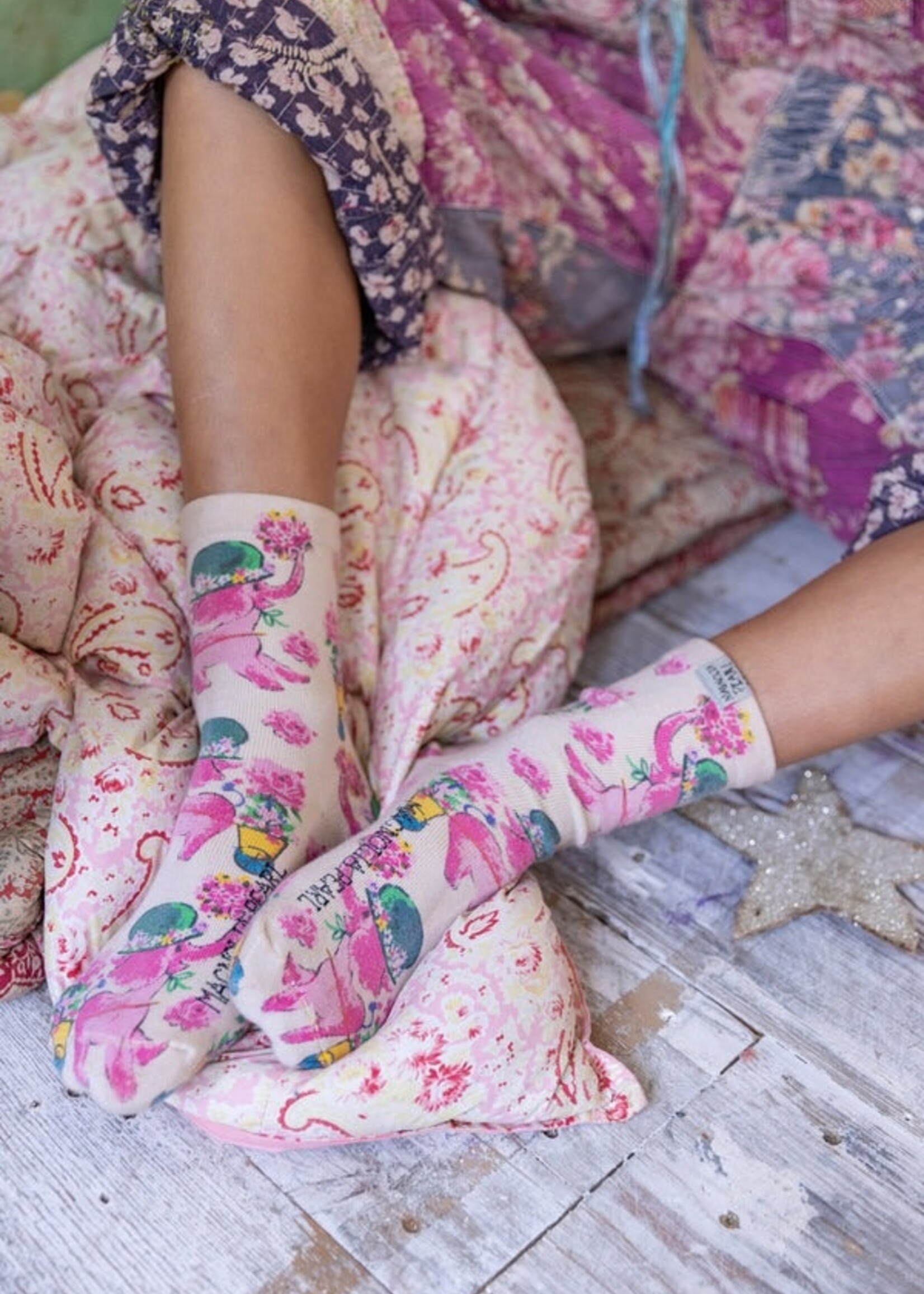 Magnolia Pearl MP Special Delivery Socks 130 Miss Pinky One Size
