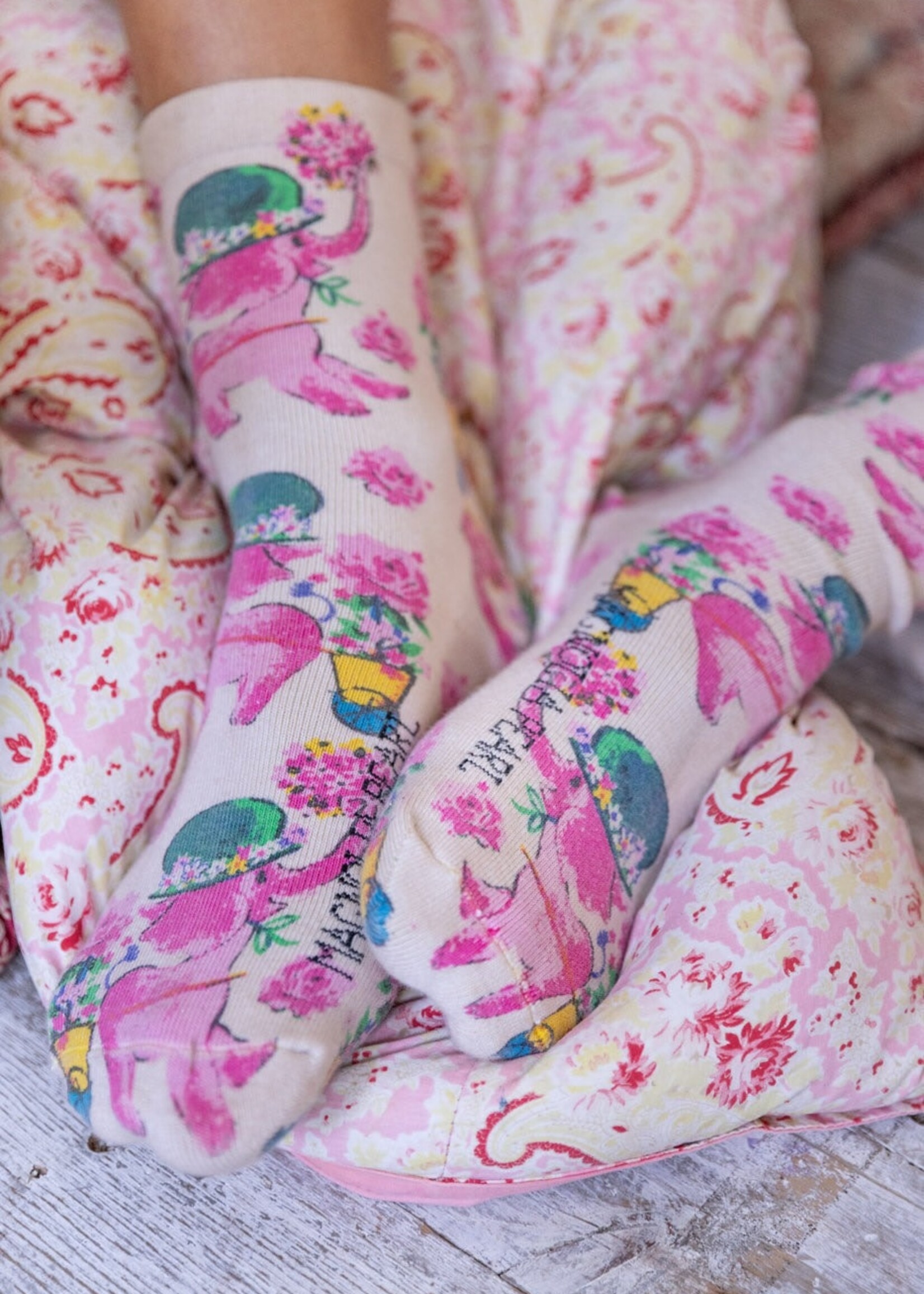 Magnolia Pearl MP Special Delivery Socks 130 Miss Pinky One Size