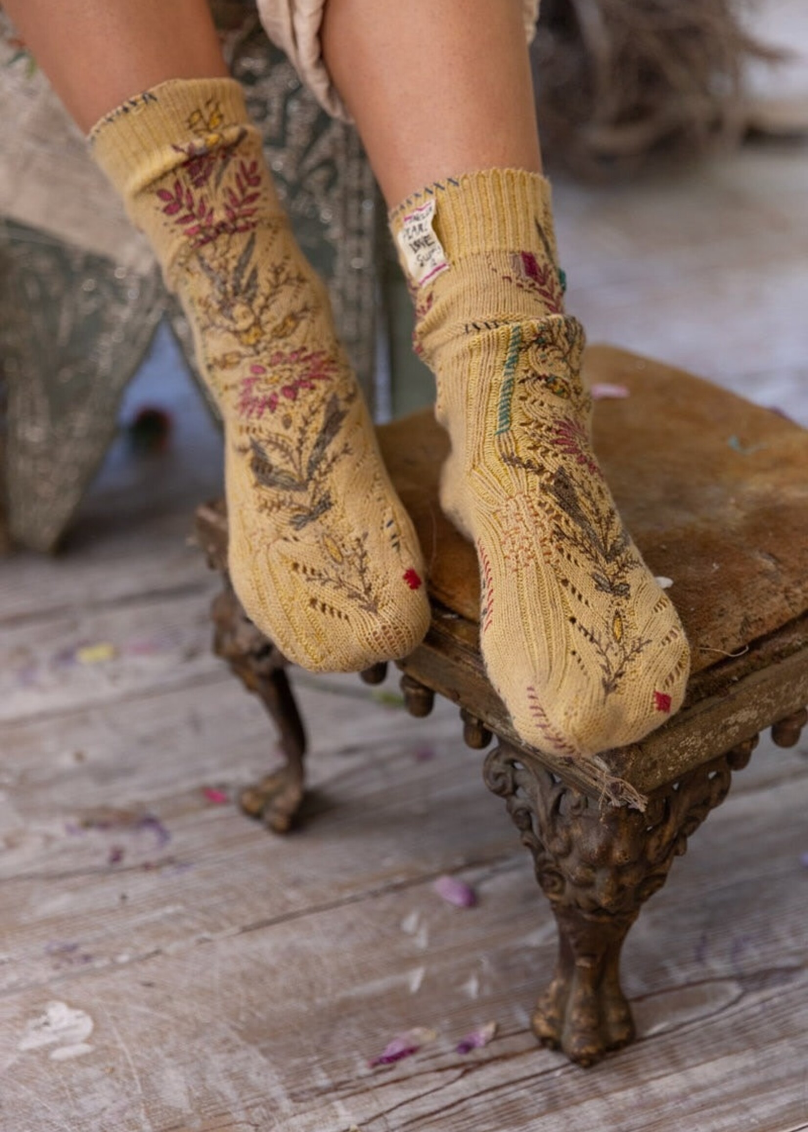 Magnolia Pearl MP Floral Lil Dipper Socks 098 Sefi