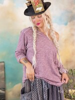 Magnolia Pearl MP Europa Long Sleeve Tee Top 2253 Plum One Size