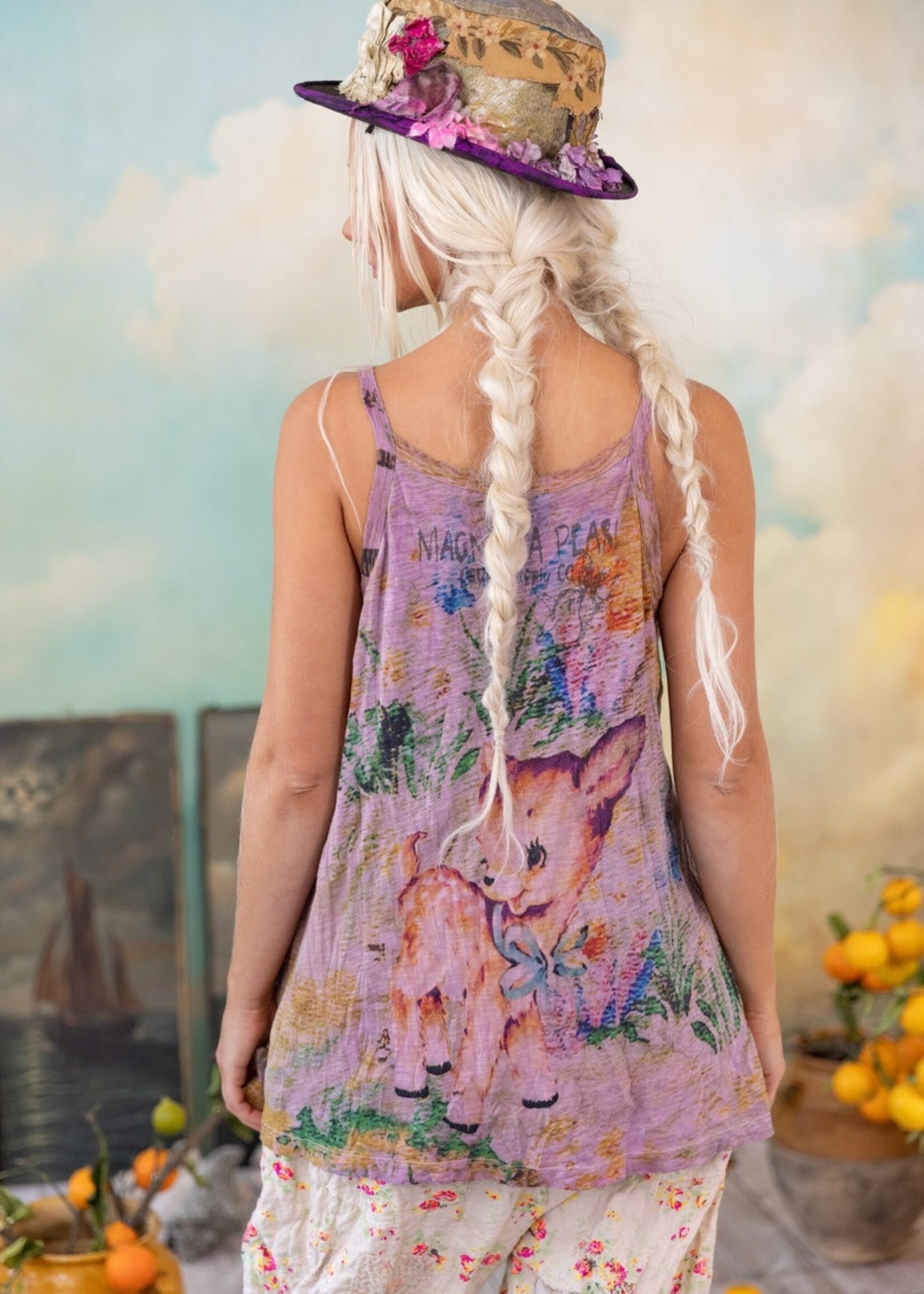 Magnolia Pearl MP Dama Dama Lana Tank Tank 363 Lychee Blossom One Size