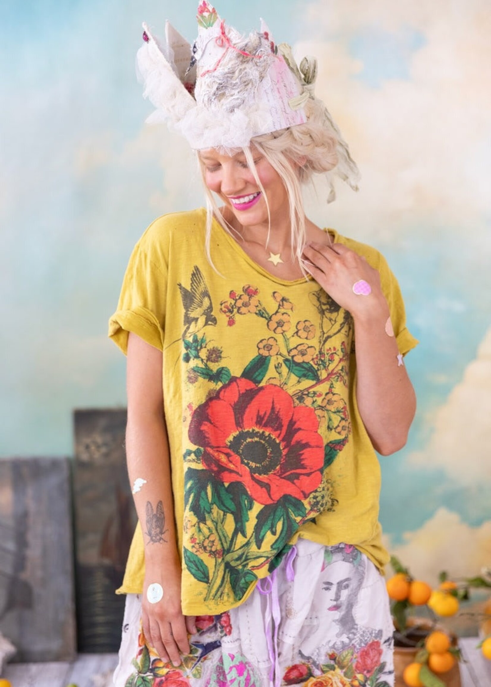 Magnolia Pearl MP Cherub Poppy Tee Top 2100 High Visibility One Size