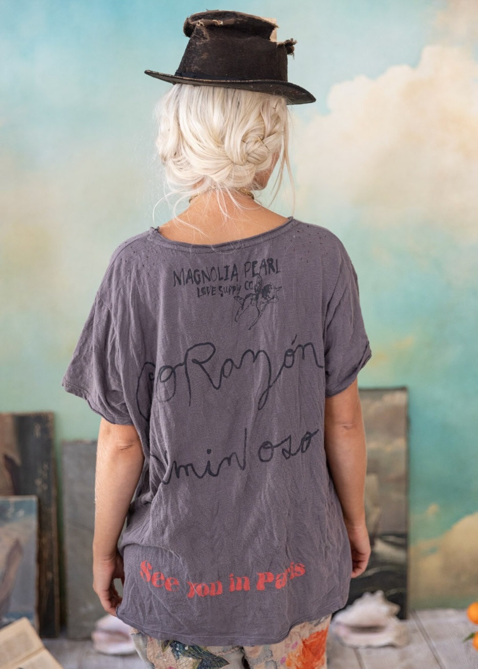 Magnolia Pearl MP Corazon Luminoso Tee Top 2257 Ozzy One Size