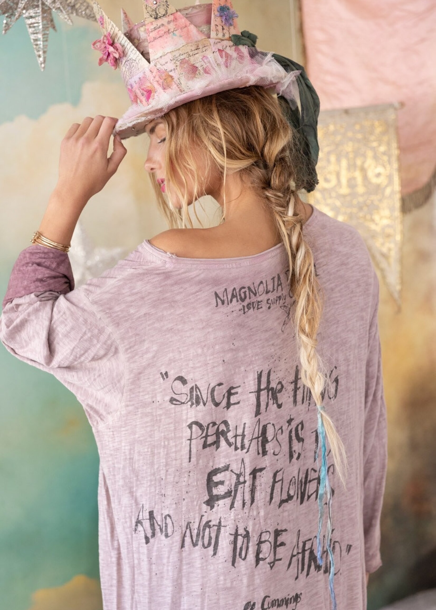 Magnolia Pearl Cosmic Love Viggo Tee Dress 1326 Sunfaded Azalea One Size