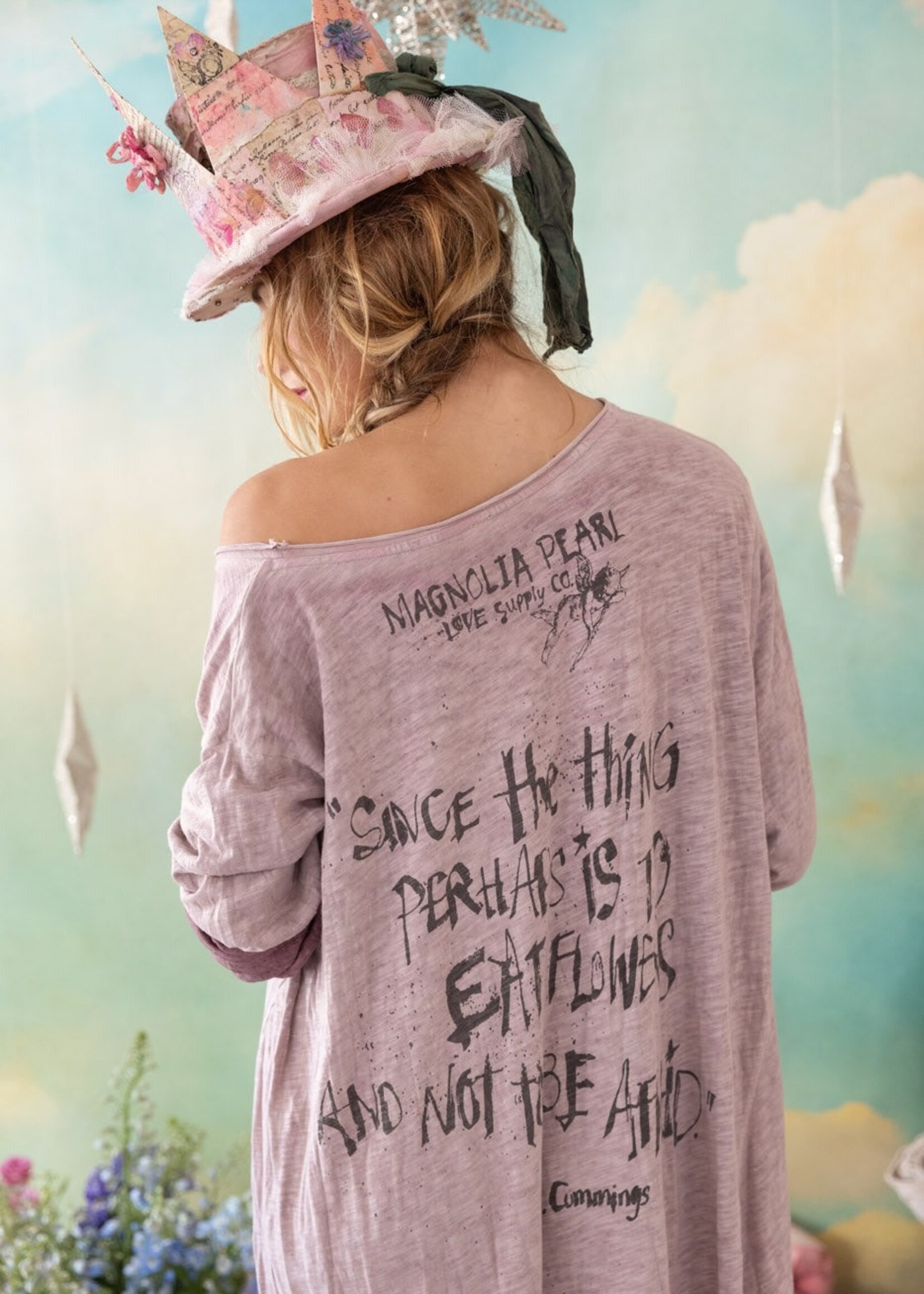 Magnolia Pearl Cosmic Love Viggo Tee Dress 1326 Sunfaded Azalea One Size