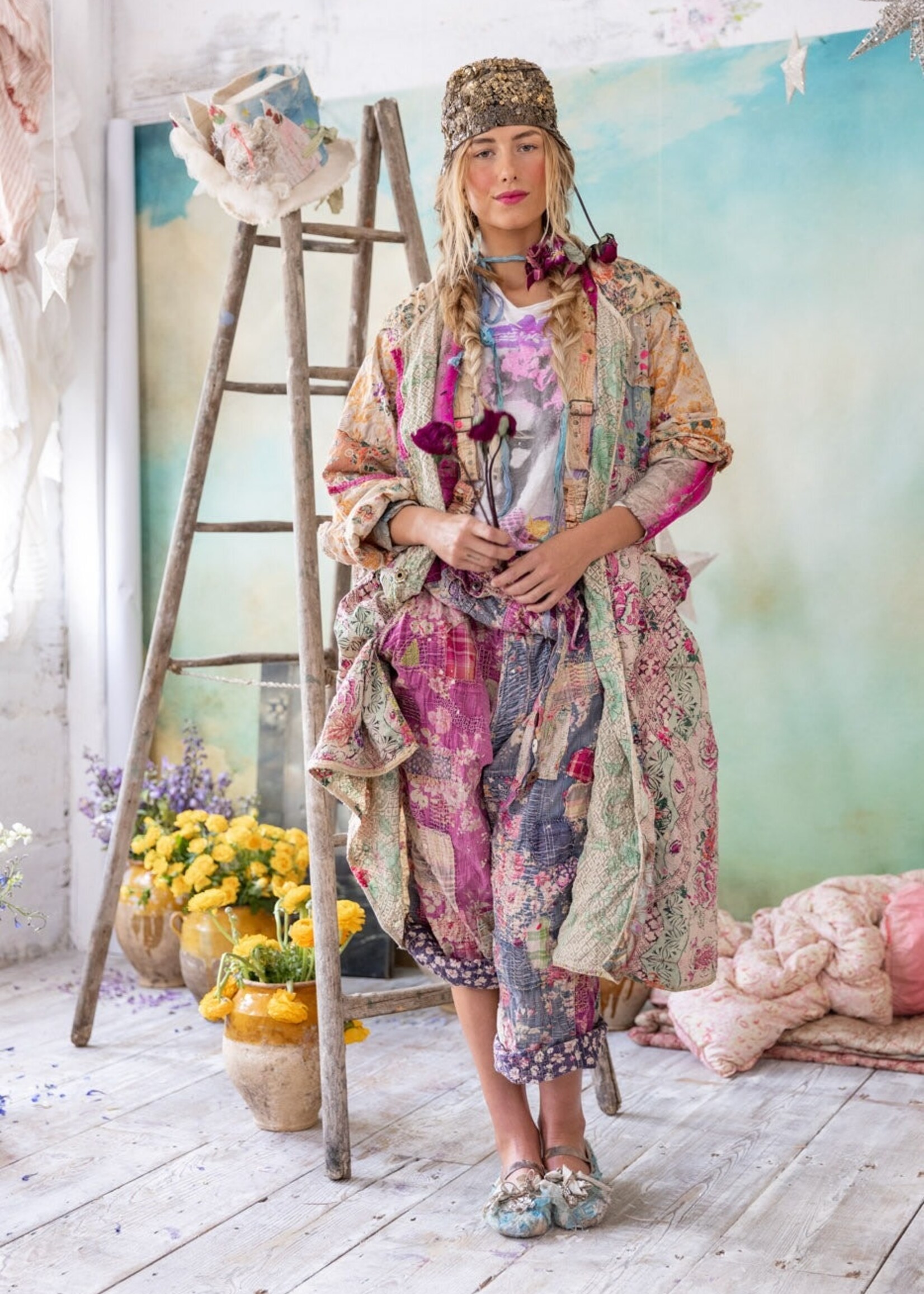 Magnolia Pearl MP Piecewise Melie Coat Jacket 1183 Eucalyptus One Size