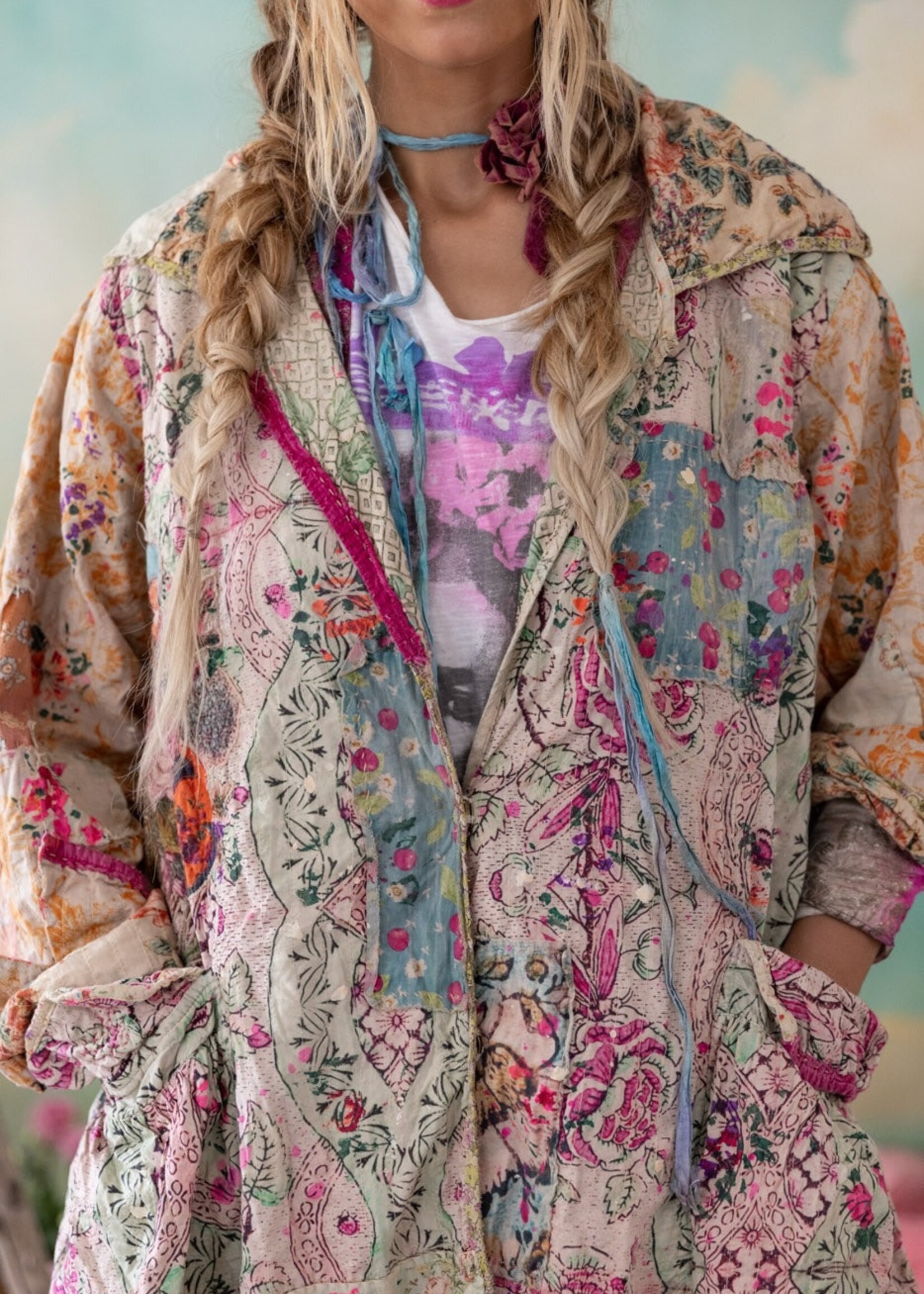 Magnolia Pearl MP Piecewise Melie Coat Jacket 1183 Eucalyptus One Size