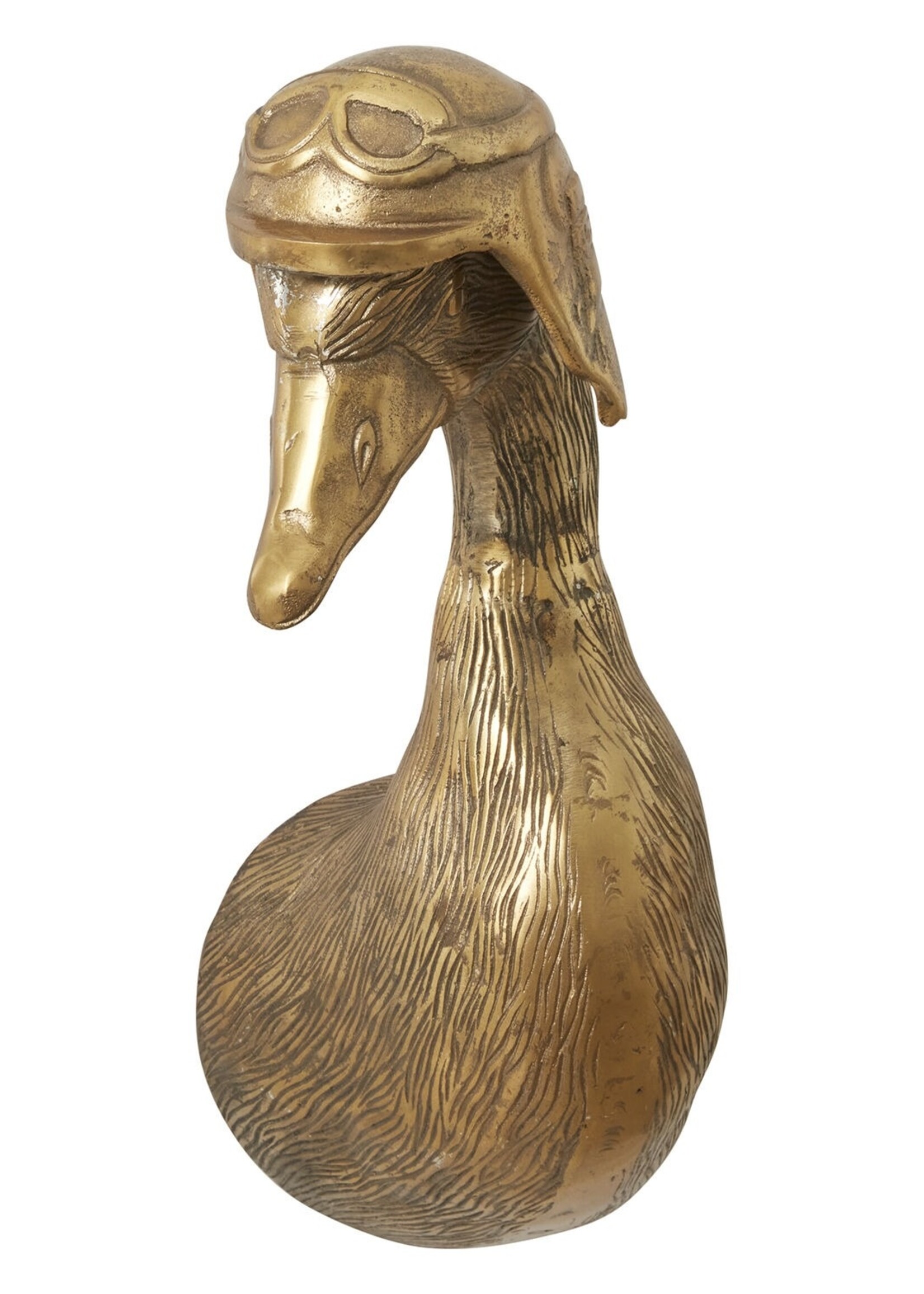 Eric + Eloise (E+E) Collection Charlie the Duck - E+E Collection Cast Metal Wall Mount with Aviator Helmet