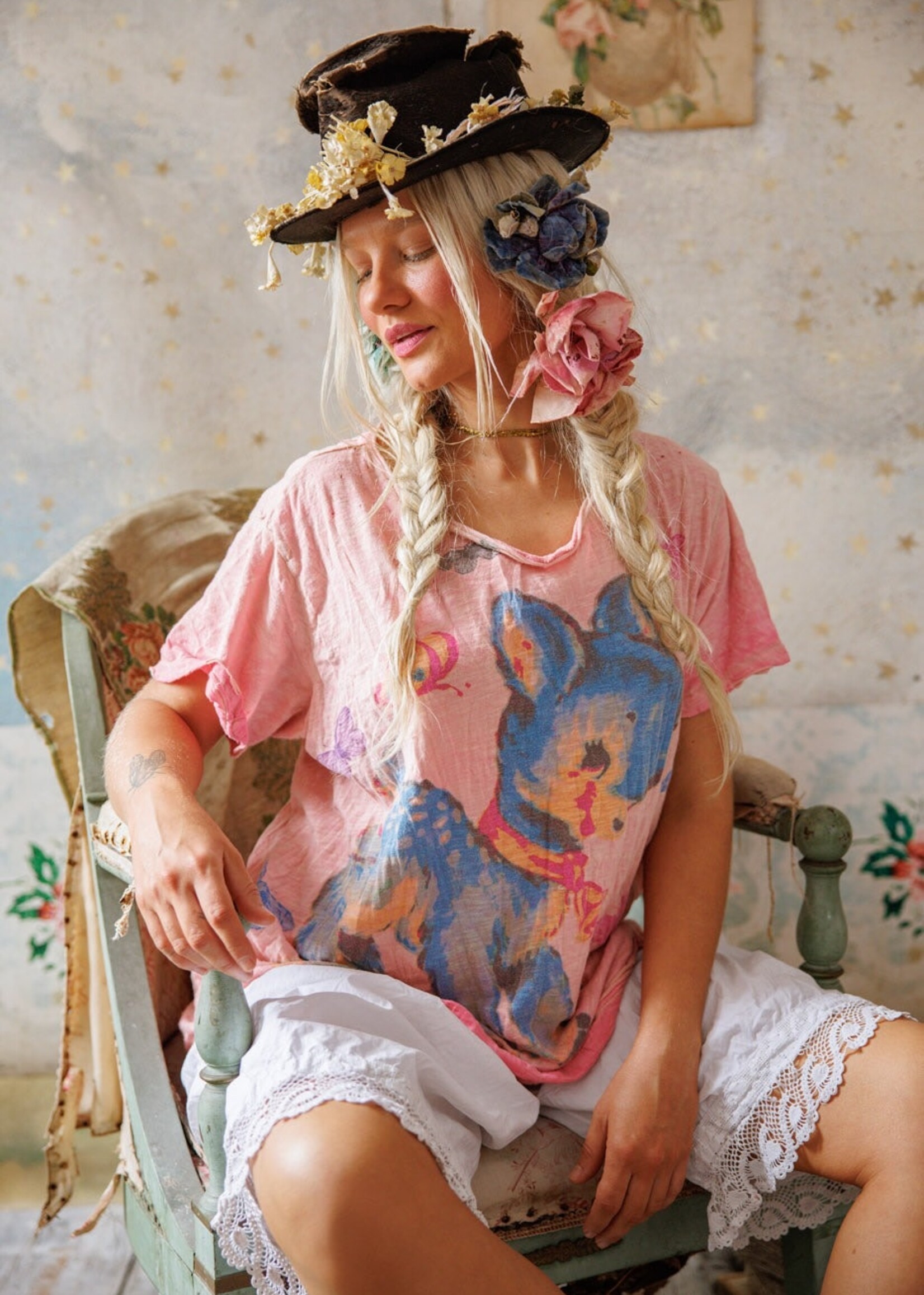 Magnolia Pearl My Pet Tee Top 2274 Azalea Dip Dye