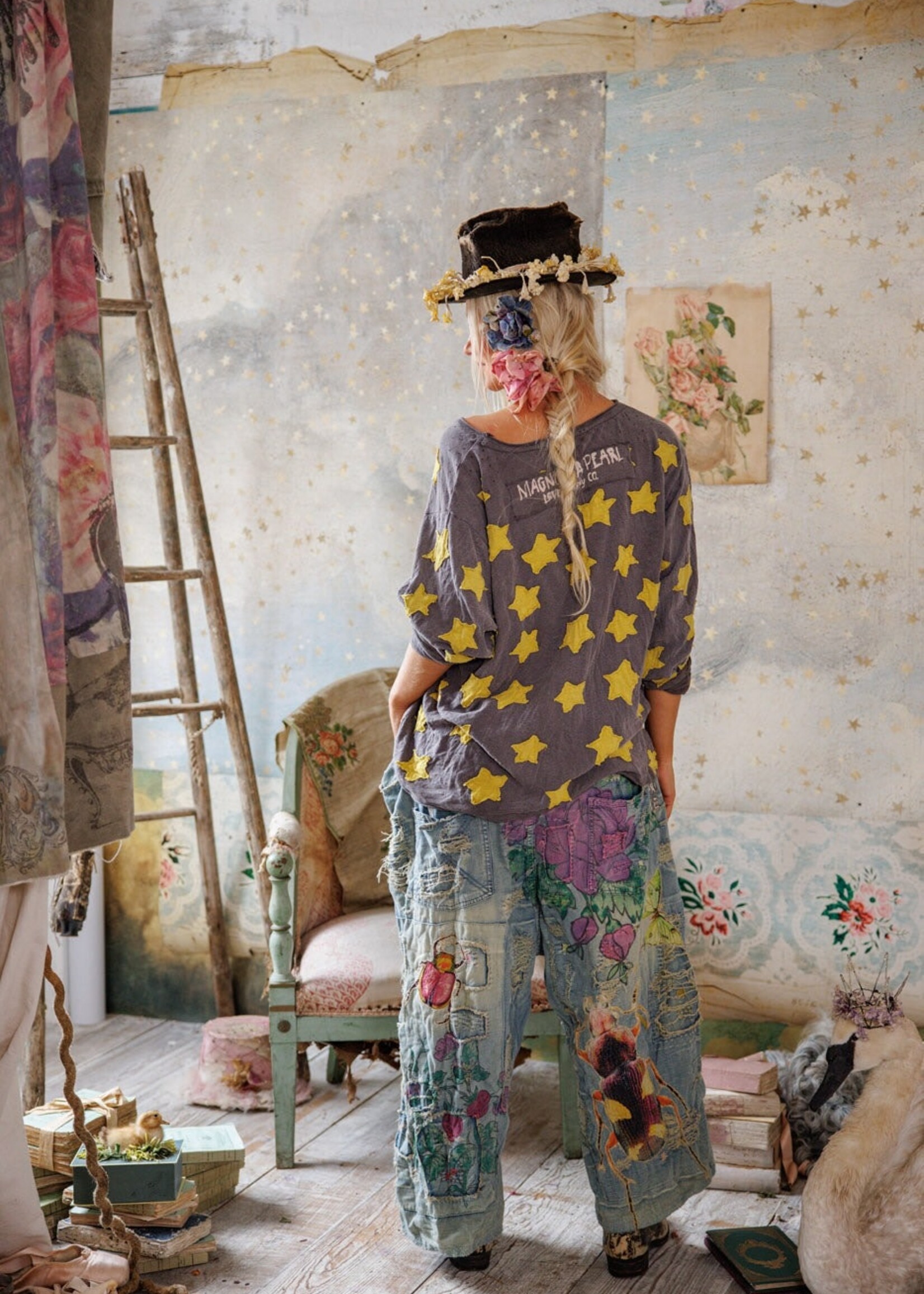 Magnolia Pearl **NEW RELEASE** Star Applique Viggo Tee Top 2328 Bravo