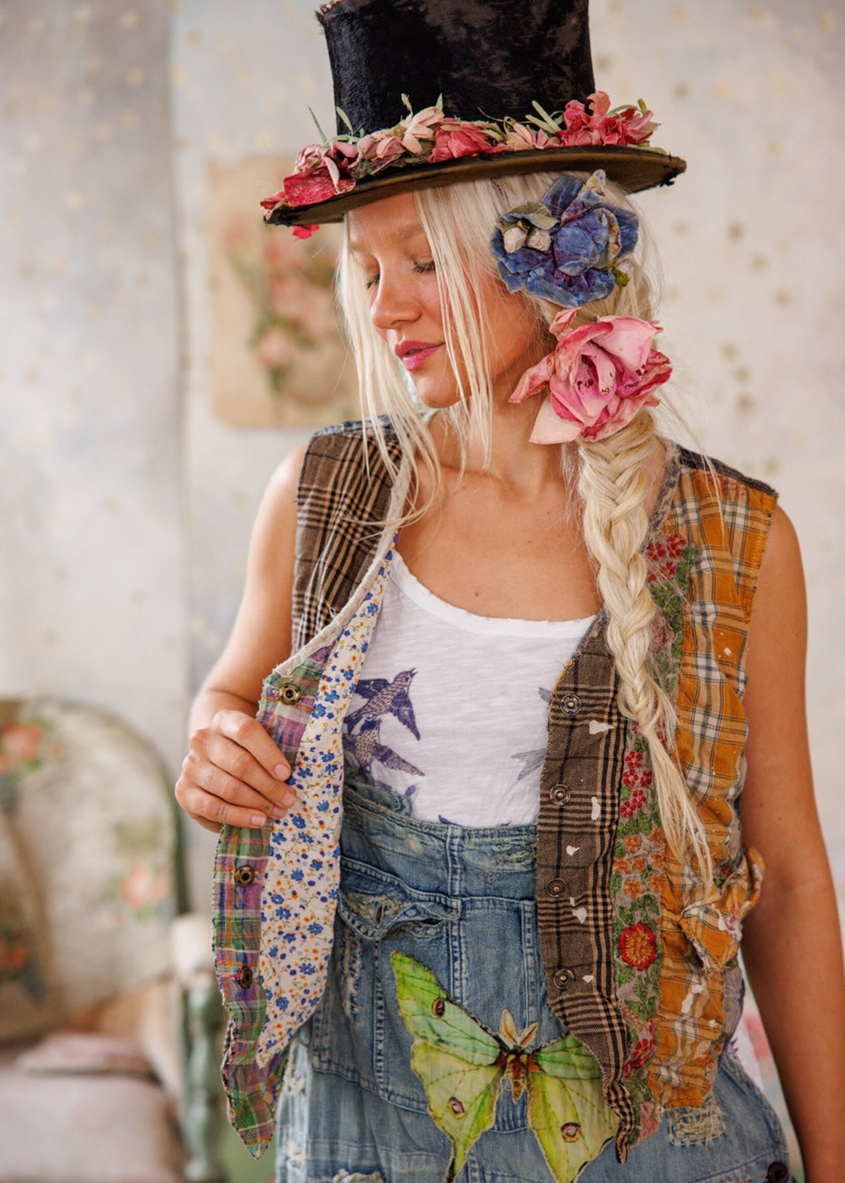 Magnolia Pearl Patchwork Andriy Vest 084 Madras Yellow