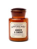 Paddywax Candles Paddywax Apothecary Candle Collection  Amber Glass Soy Candles  Vintage Apothecary Jars