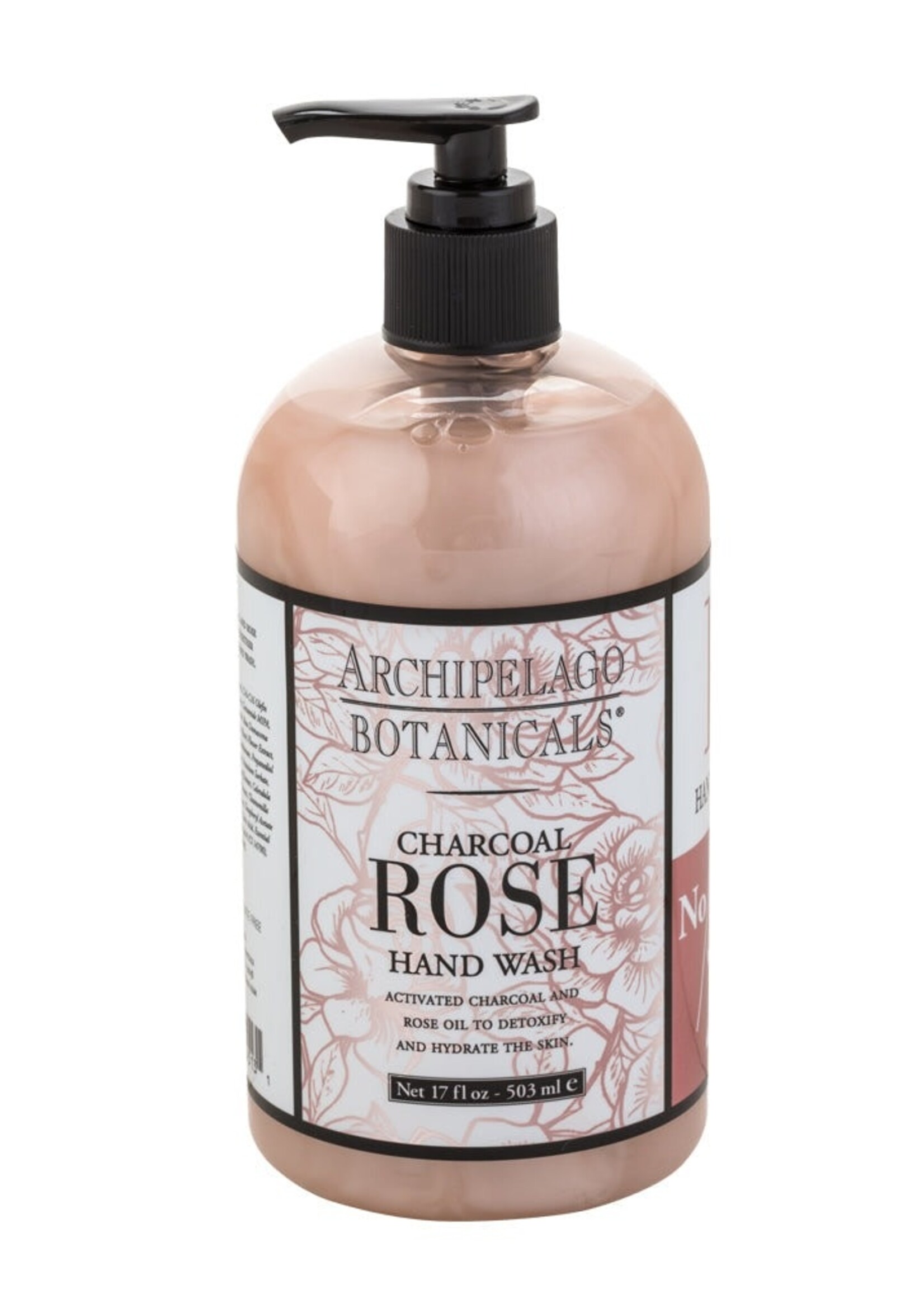 Archipelago Botanicals Charcoal Rose Hand Wash 17oz