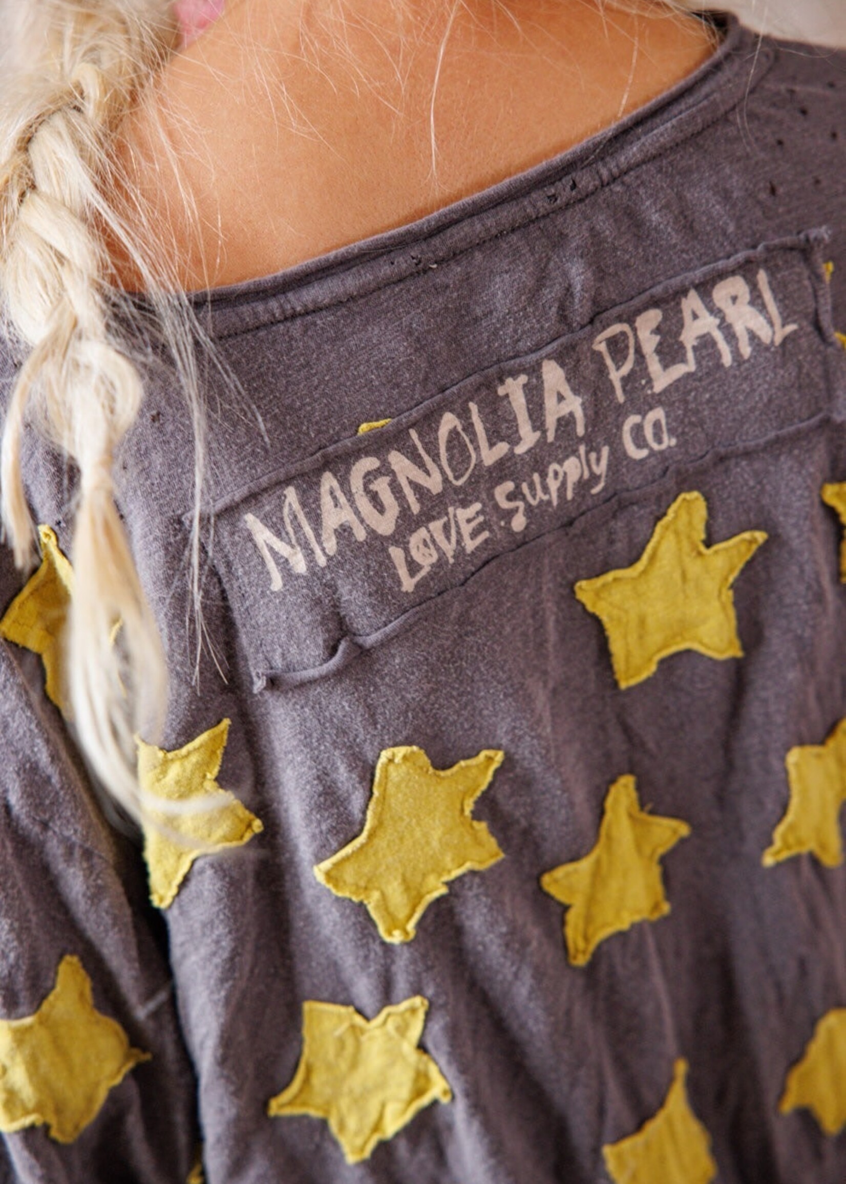 Magnolia Pearl Star Applique Viggo Tee Top 2329 Bravo