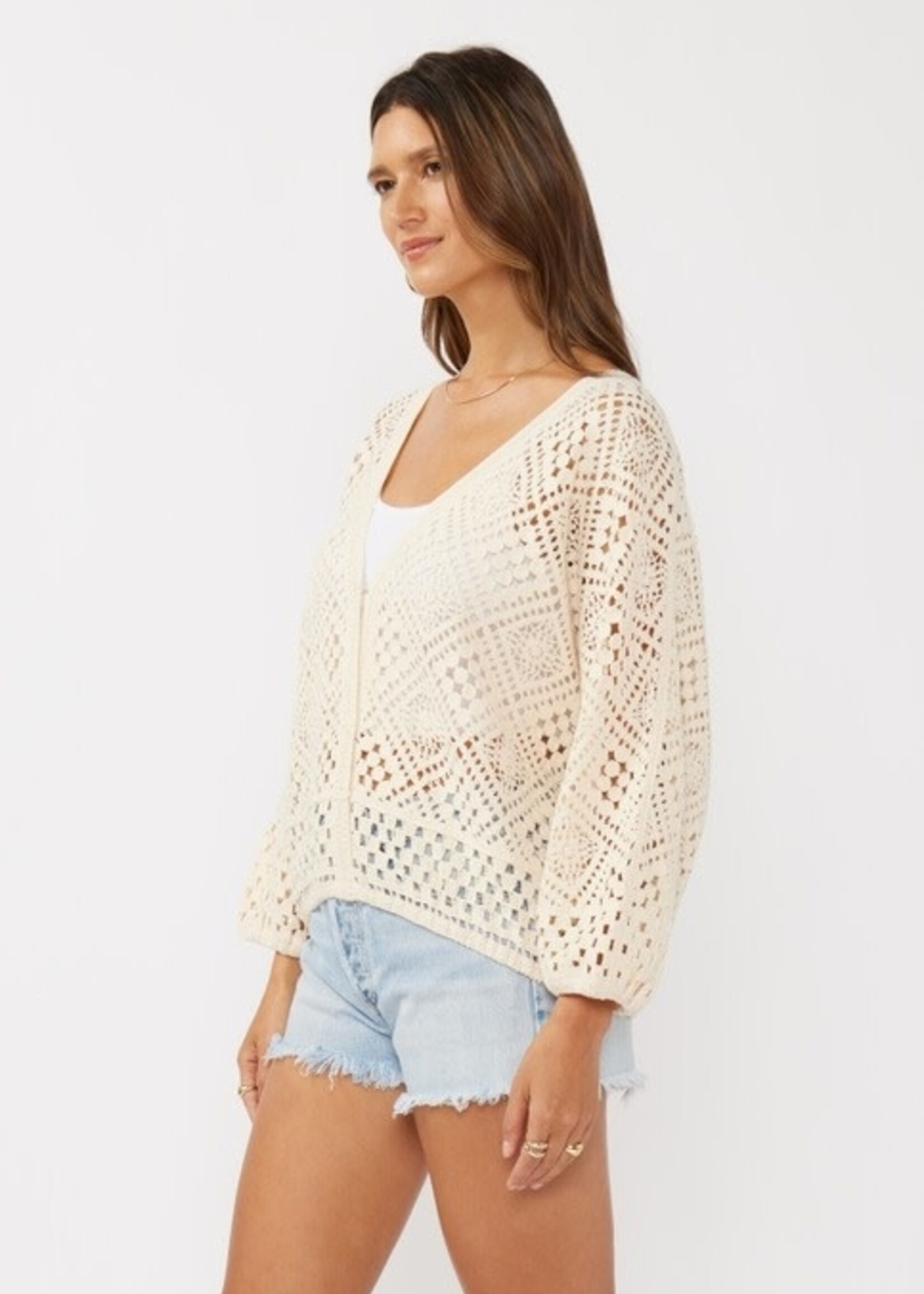 Diamond Crochet Sweater