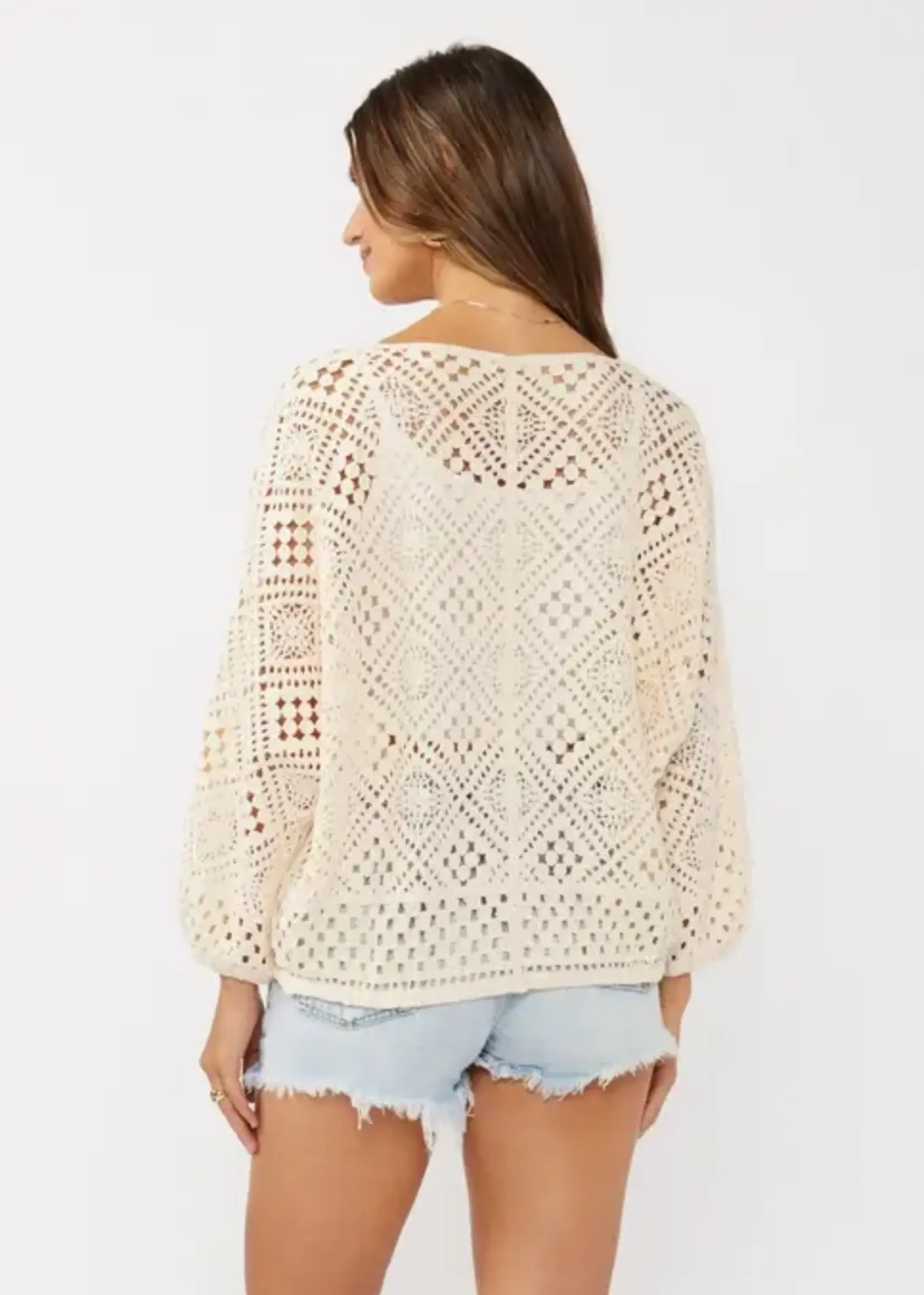 Diamond Crochet Sweater