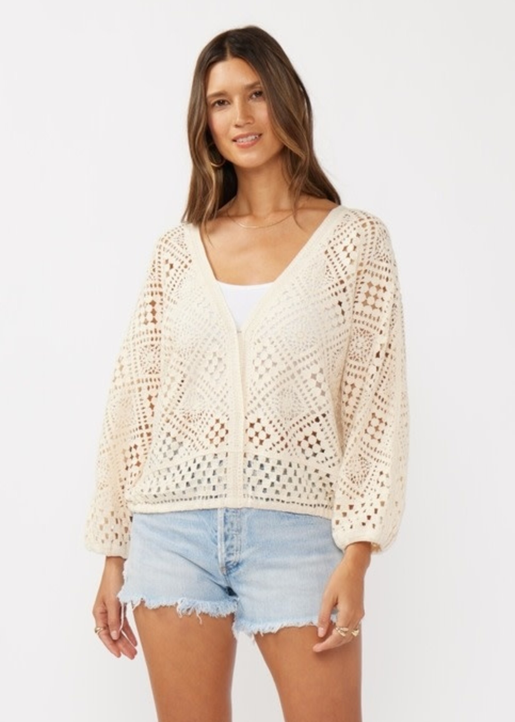 Diamond Crochet Sweater