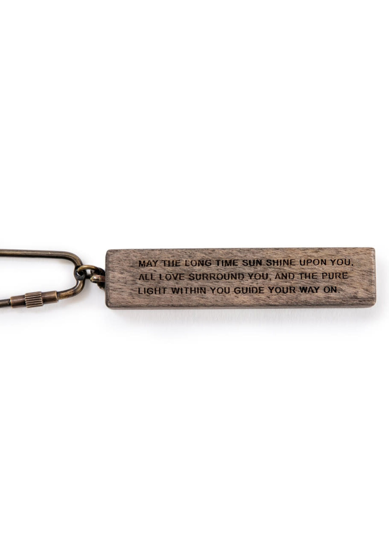 Sugarboo Sugarboo & Co Wood Quote Keychain