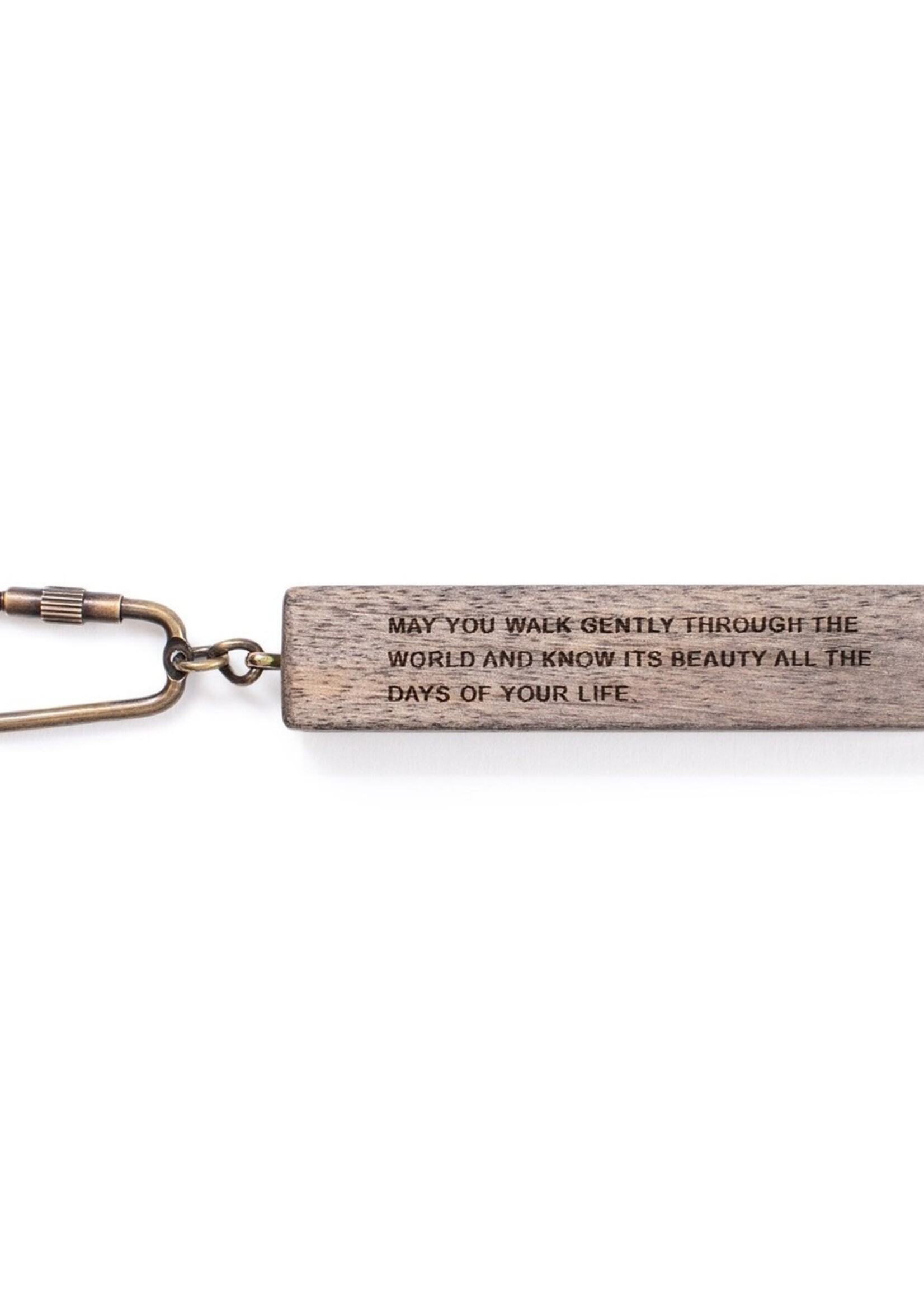 Sugarboo & Co. Sugarboo & Co Wood Quote Keychain