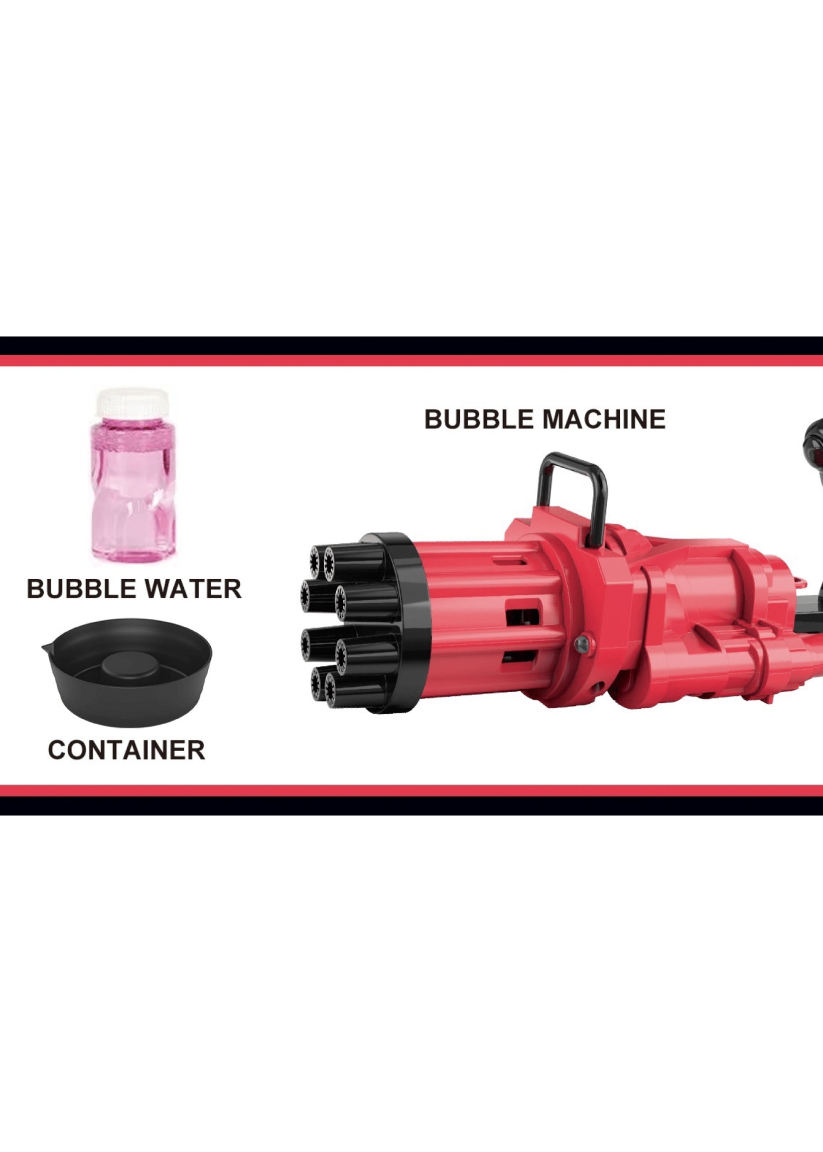 Gatling Bubble Machine Gun