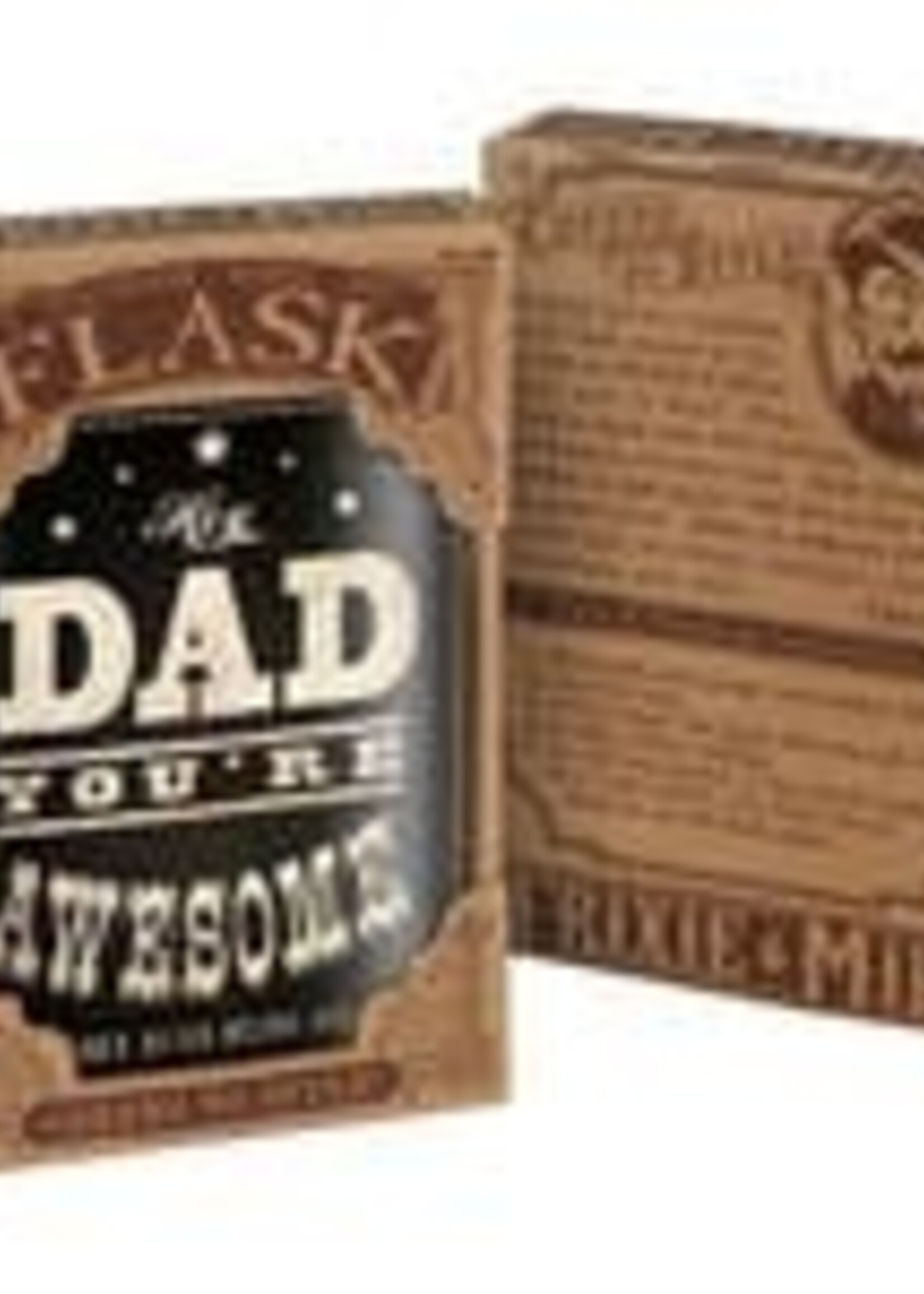 Trixie & Milo Awesome Dad Flask