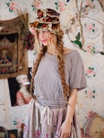 Magnolia Pearl Boyfriend Cut Tee Top 1031 Moss Gray One Size