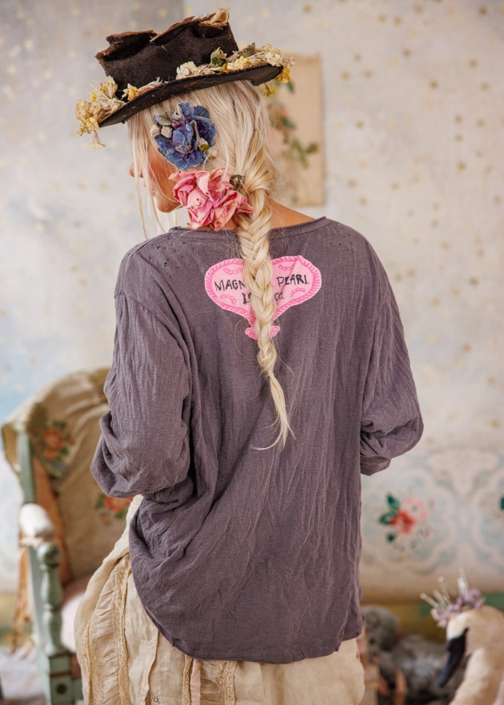 Magnolia Pearl Flor De La Pasion Viggo Tee Top 2238 Ozzy One Size