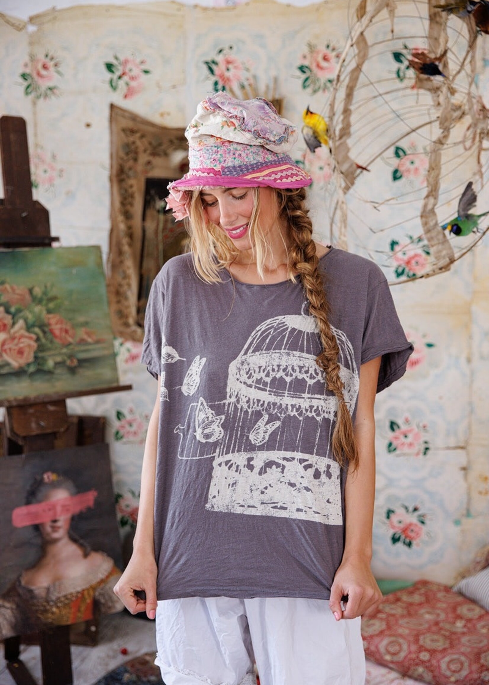 Magnolia Pearl Disturb the Universe Tee Top 2363 Ozzy One Size