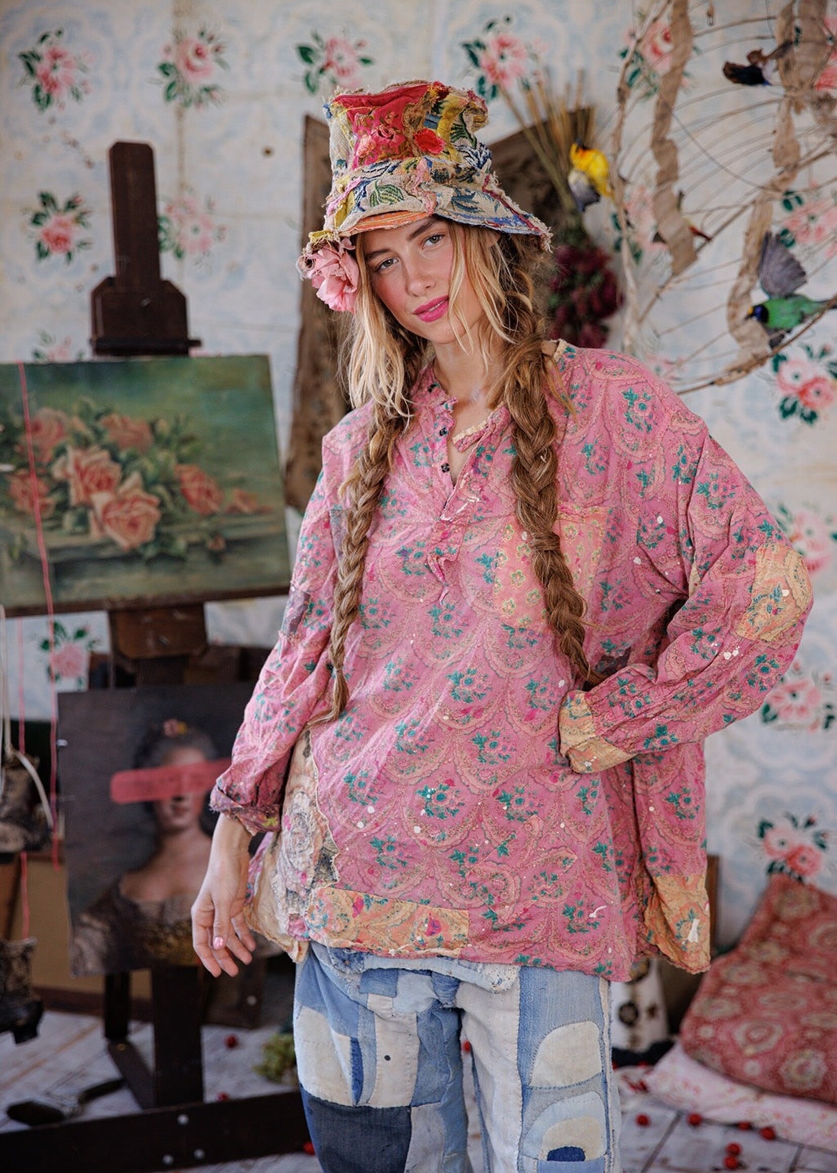 Magnolia Pearl Great Plains Shirt Top 2192 Chaumet One Size