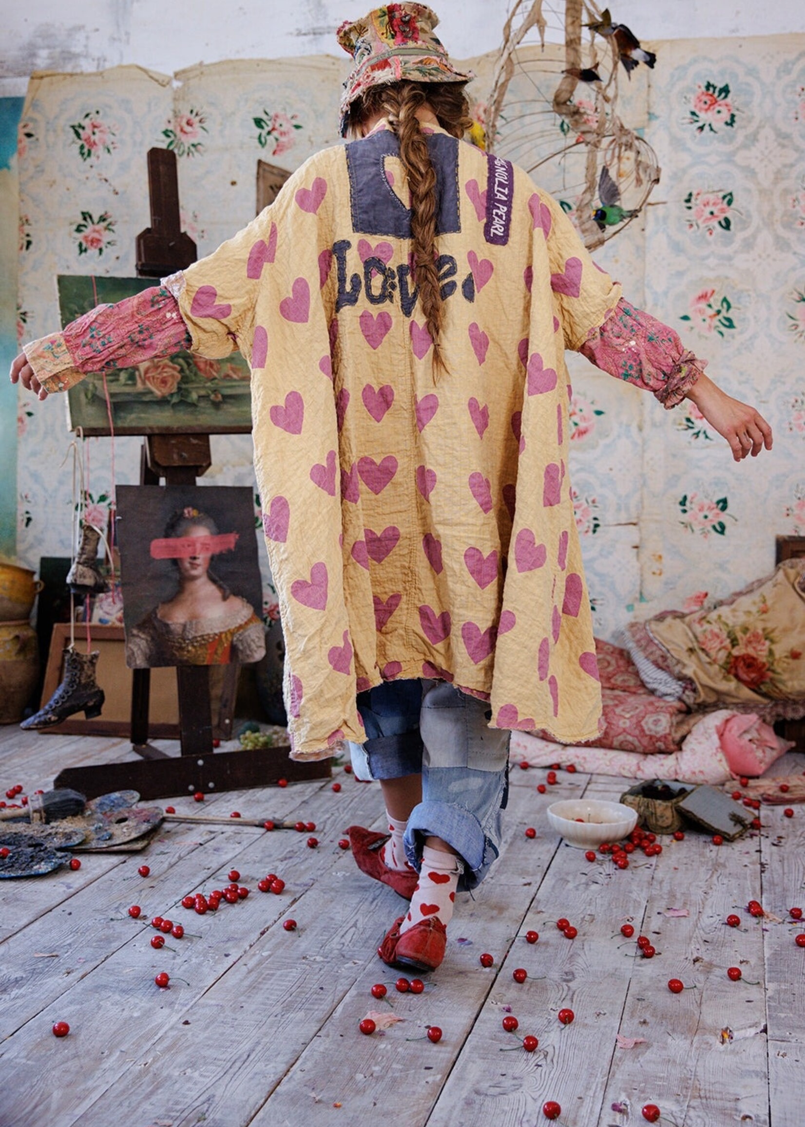 Magnolia Pearl Heart Kimi Coat Puppy Love Jacket 565 One Size