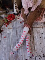 Magnolia Pearl Candy Heart OTK Socks 083 Amores One Size