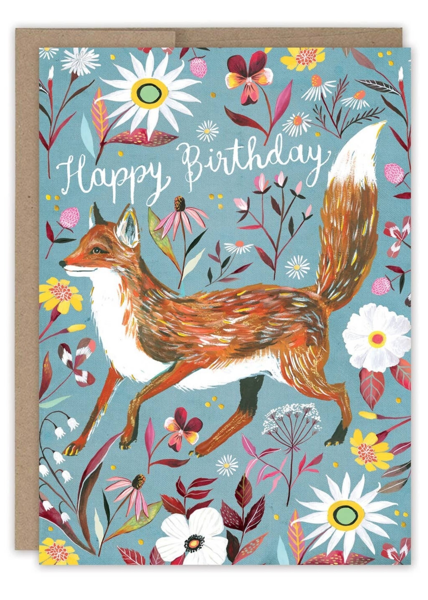 Foxy Birthday Card Katie Daisy