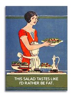 Salad Fat Funny Card