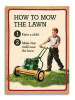Bad Betty Greeting Co Mow Lawn Funny Fathers Day Card