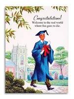 Bad Betty Greeting Co Real World Funny Graduation Card