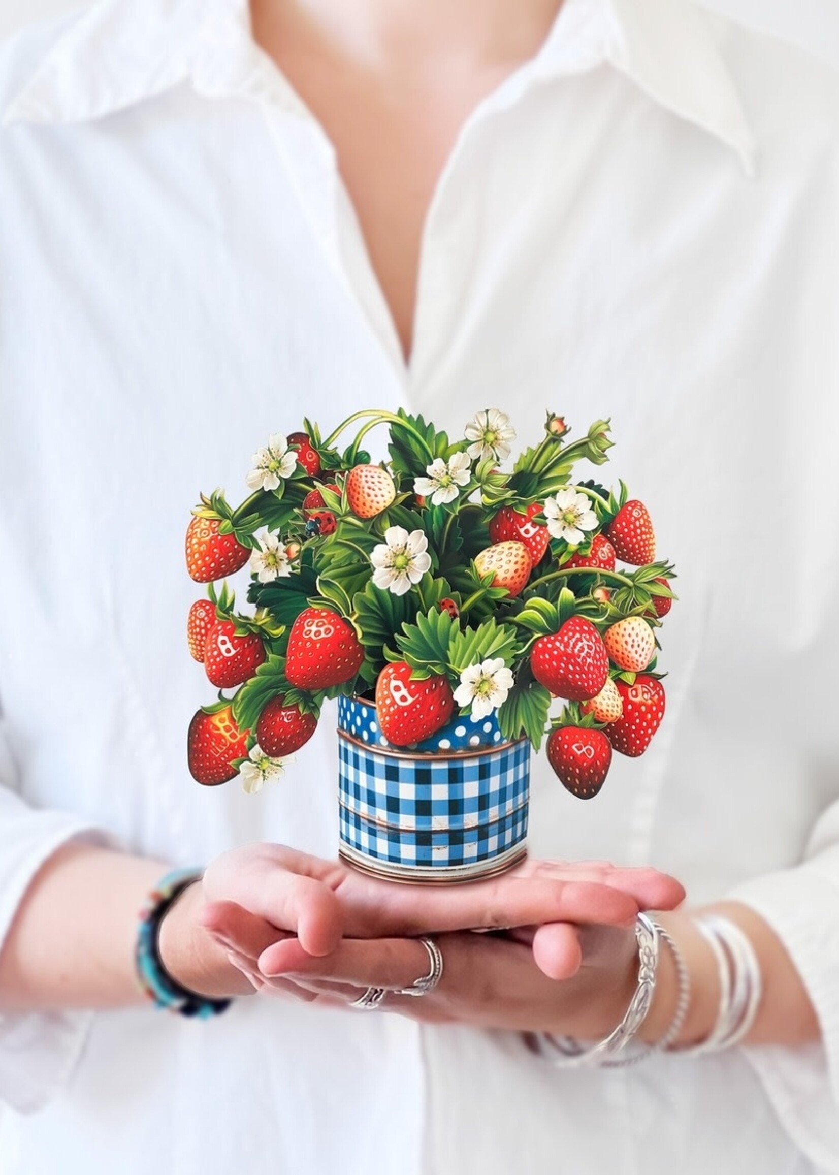 Fresh Cut Paper Mini Bouquet Greeting Card