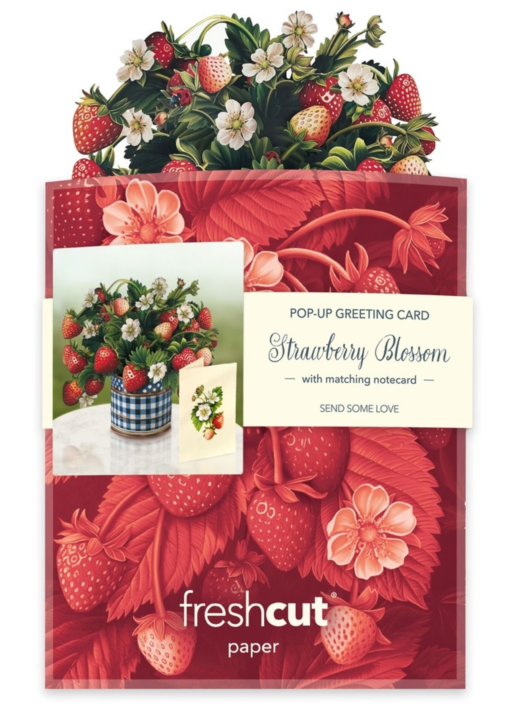 Fresh Cut Paper Mini Bouquet Greeting Card