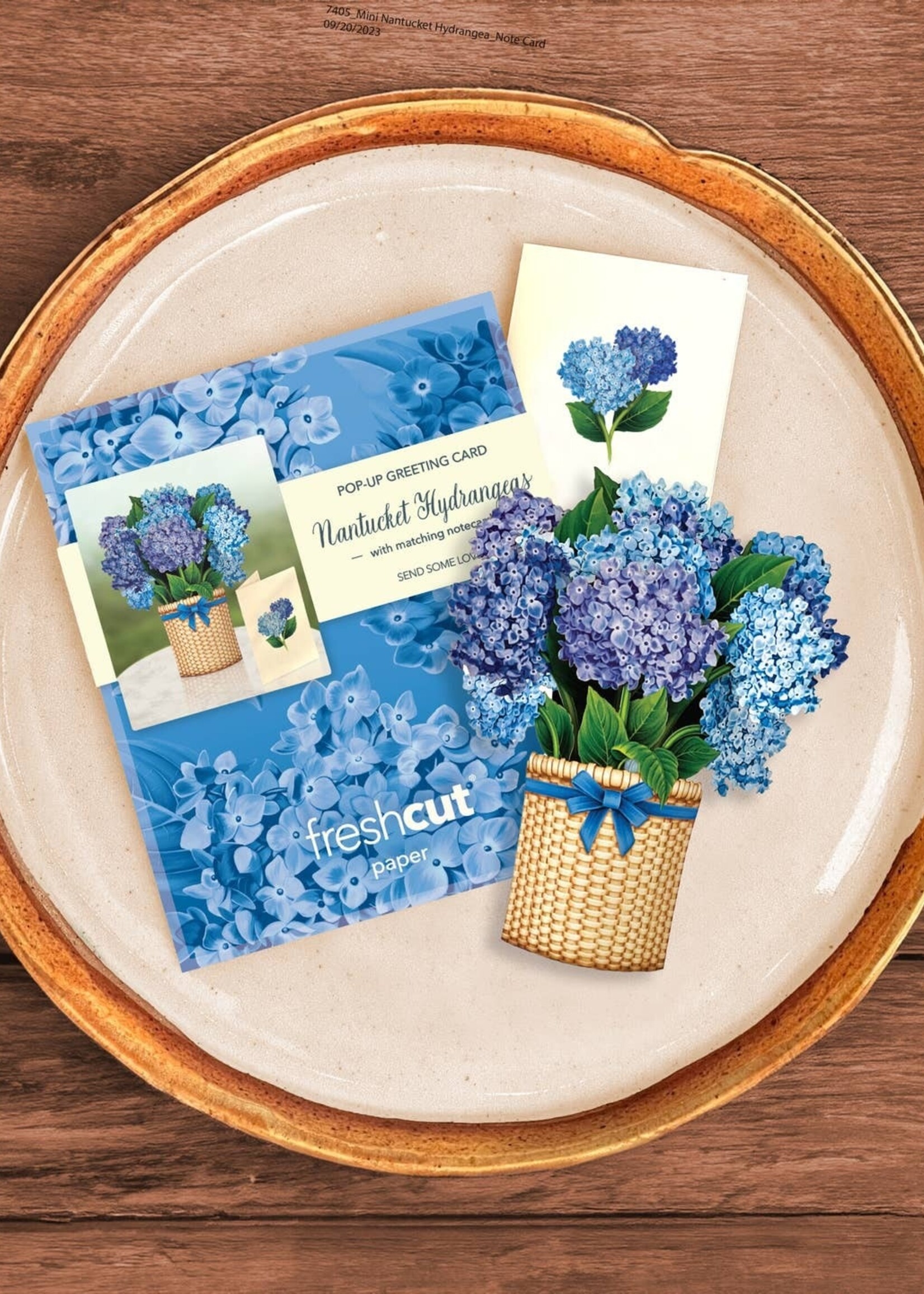 Fresh Cut Paper Mini Bouquet Greeting Card