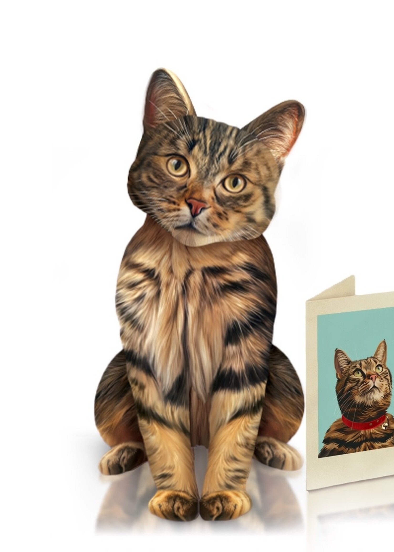 Fresh Cut Paper Pet Pop Up Greeting Card
