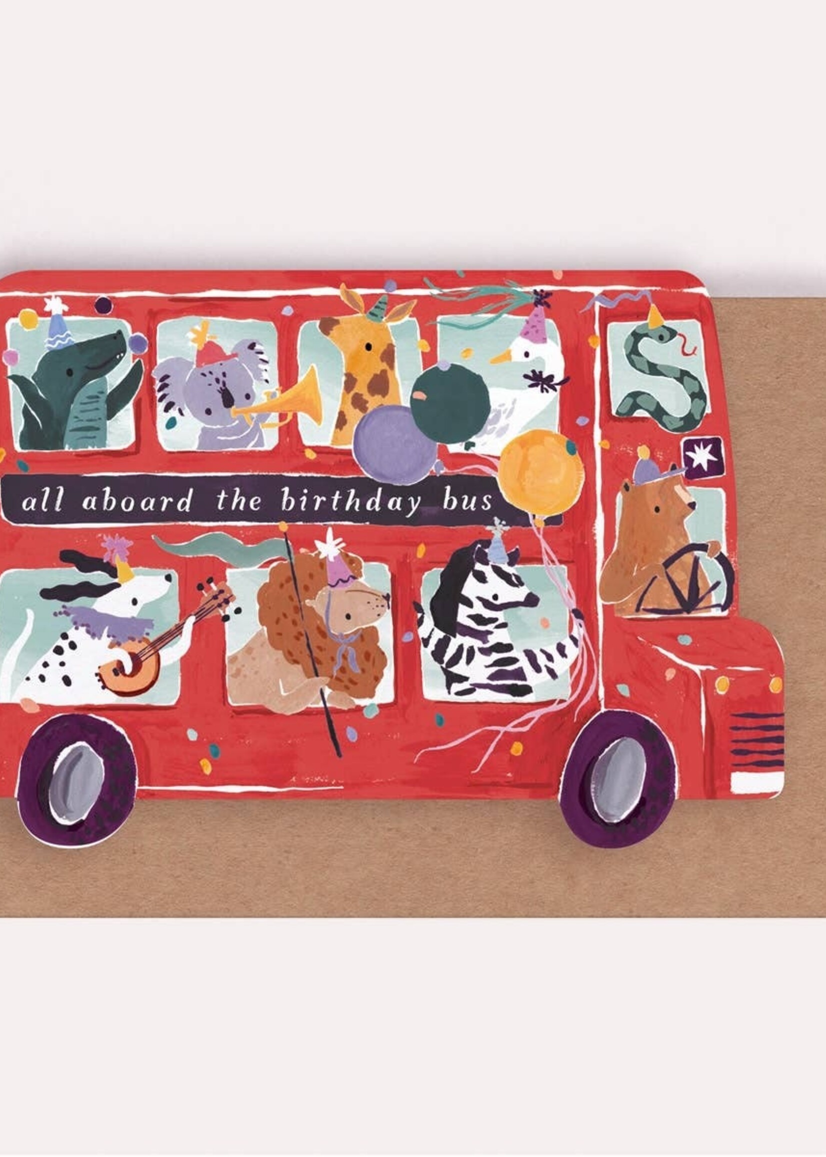 Sister Paper Co Party Bus Birthday Card